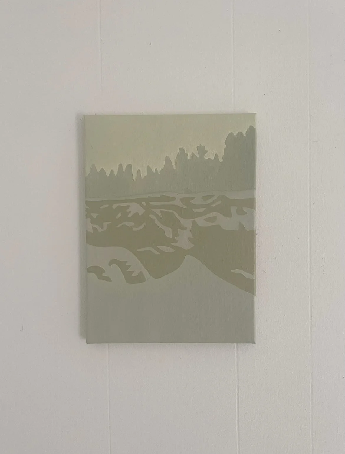 Light Pollution, Oil on Canvas, 9x12"