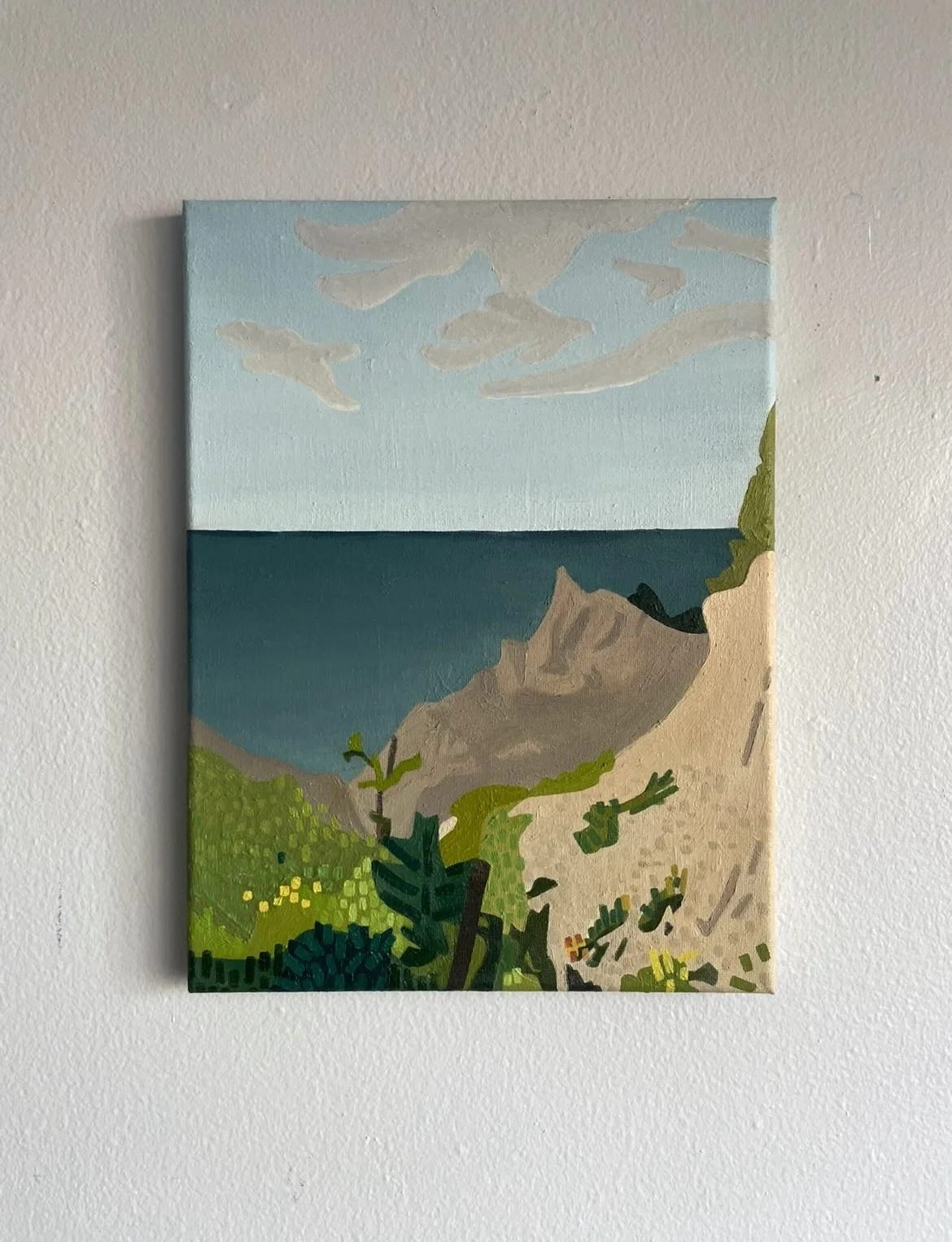 Chimney Bluffs, Oil on Canvas, 9x12"