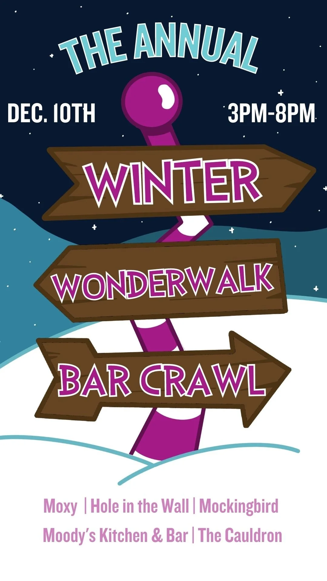 West Campus Bar Crawl Flyer