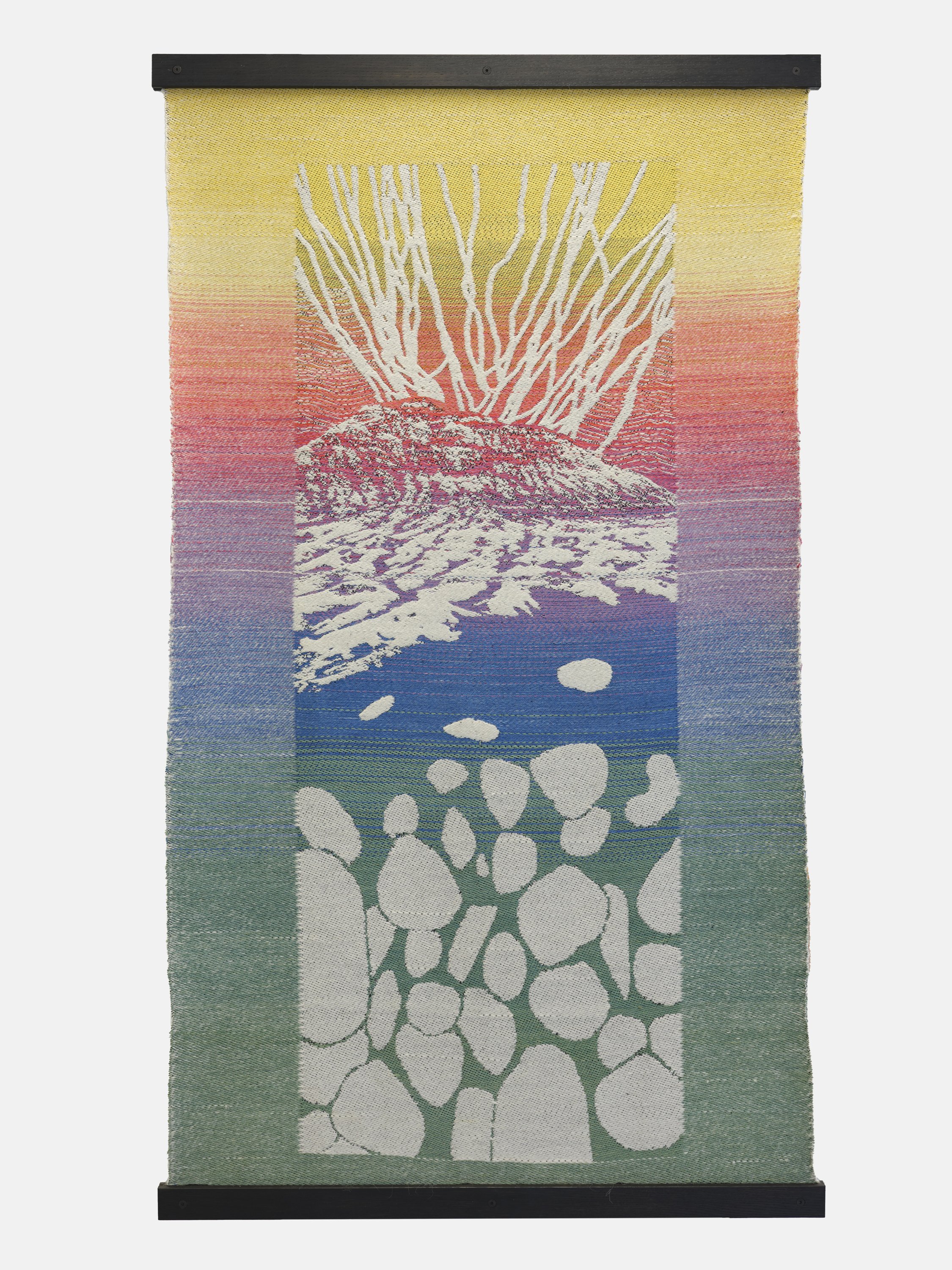 Geologic Flux frontside 3.5'x6' collaboration with Loo Bain and Anne Greenwood