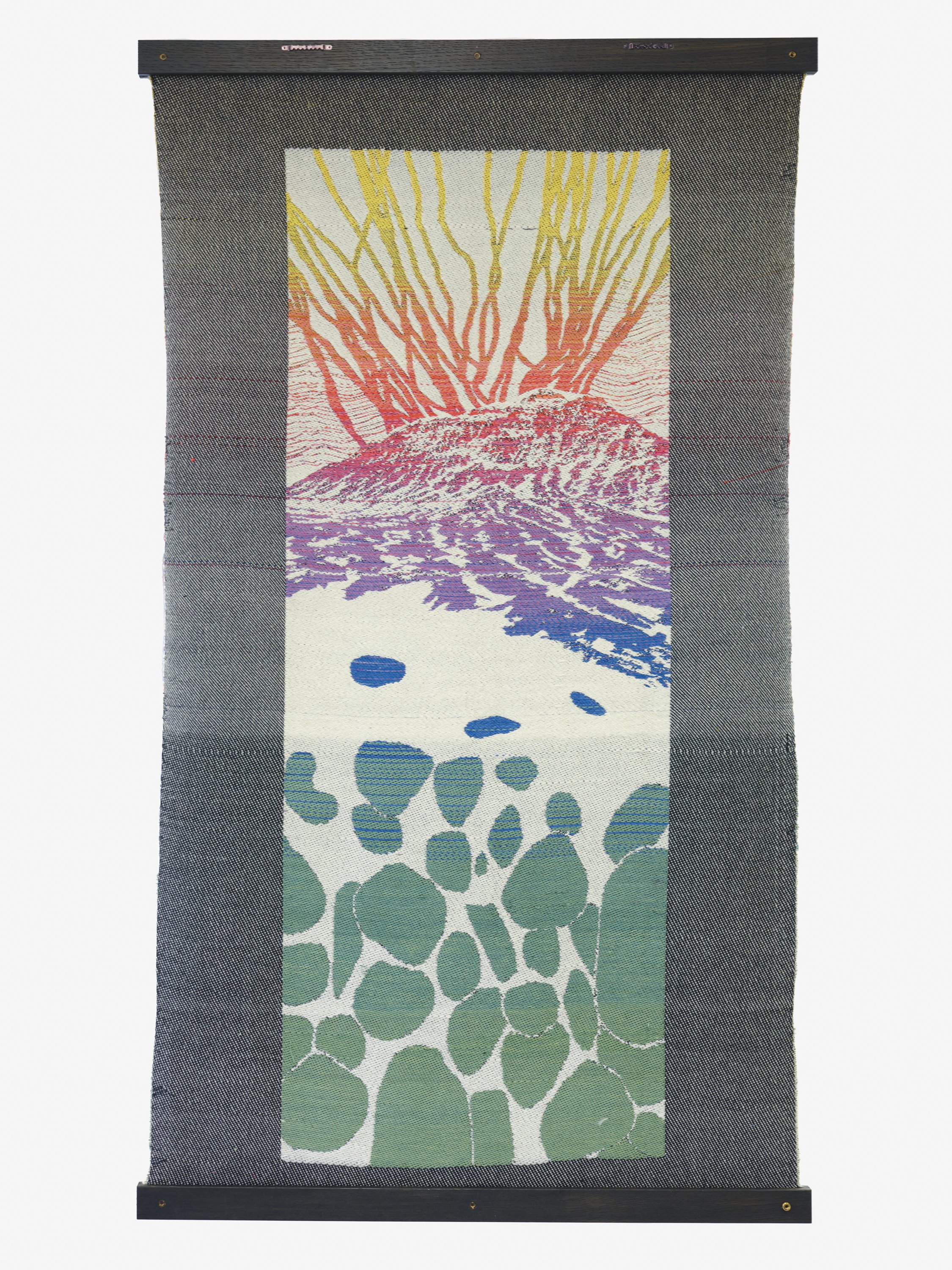 Geologic Flux backside 3.5'x6' collaboration with Loo Bain and Anne Greenwood