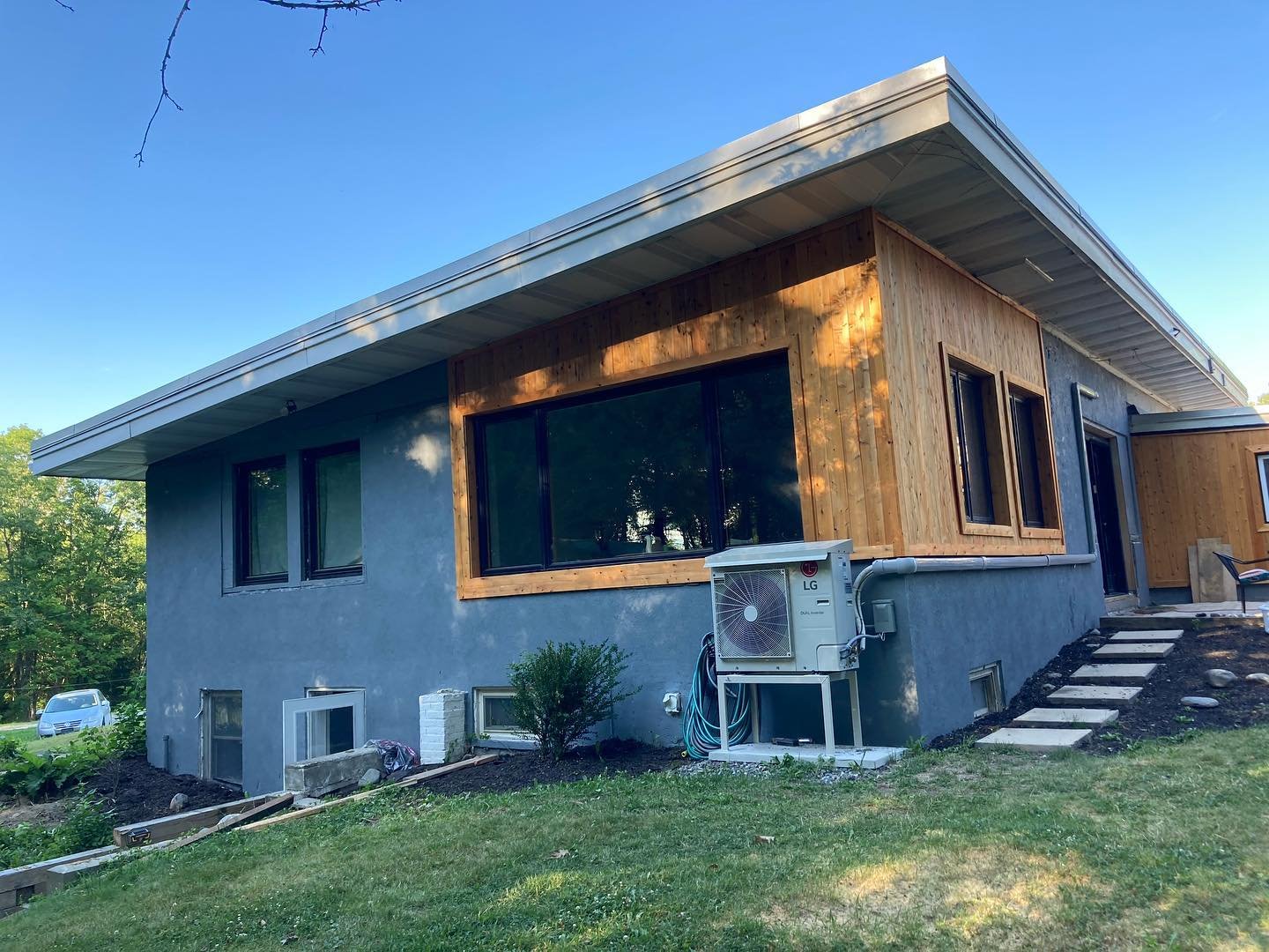 Some after and before photos of the cedar siding project in Maine