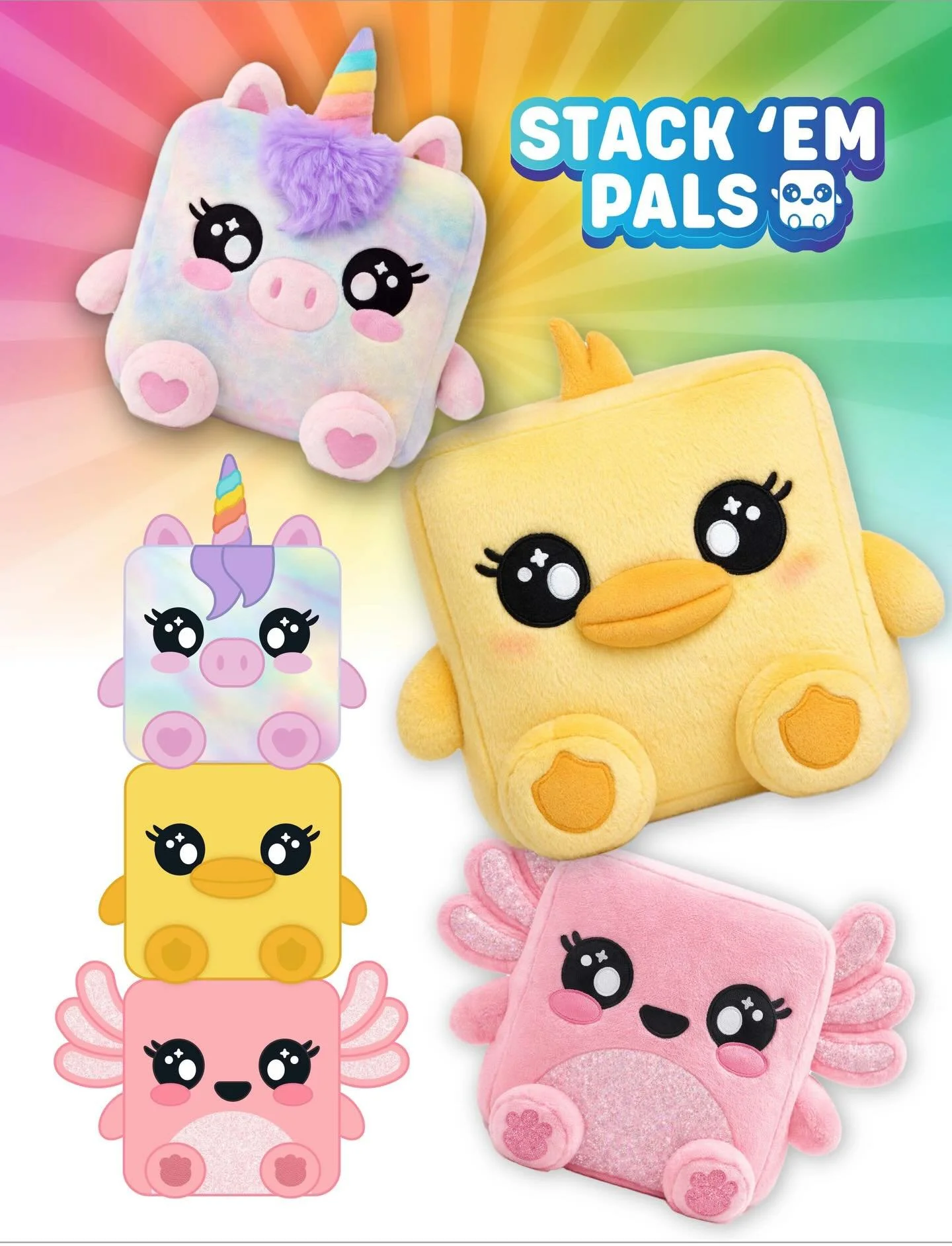 From concept to cuddles 💛
Seeing the Stack em Pals plush come to life has been such a joy. They&rsquo;ve turned out even cuter than we imagined. Projects like this are a reminder of why we love what we do: bringing colourful branding and playful ide