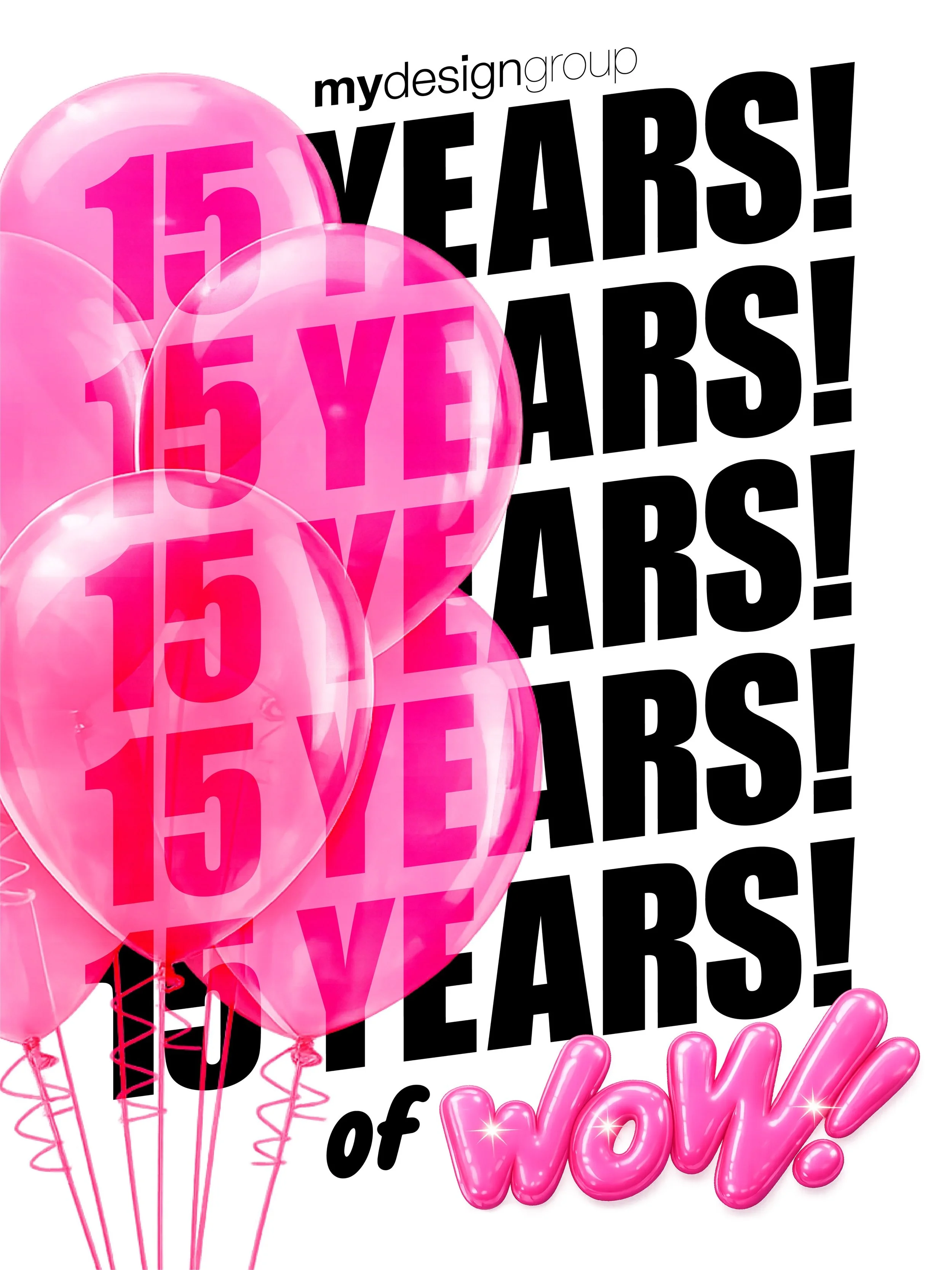 ✨15 years of WOW ✨

Today we&rsquo;re celebrating 15 years of creating, designing, dreaming, solving, collaborating, laughing, learning and delivering a little bit of wow along the way.

From big ideas scribbled on napkins to brands, spaces, experien