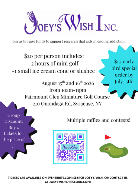 4th Annual Mini Golf Fundraiser