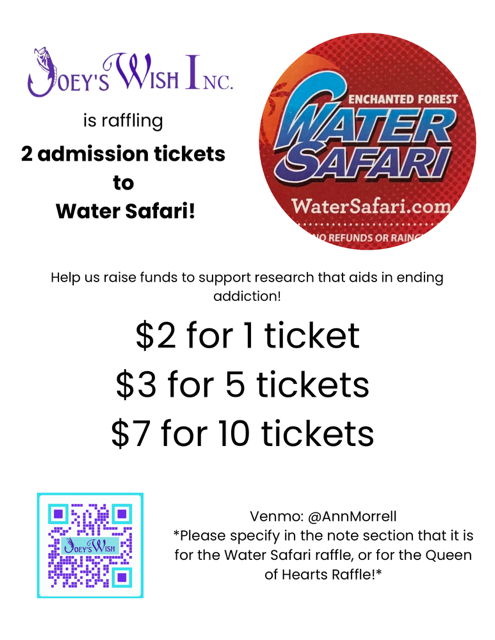 Water Safari Raffle