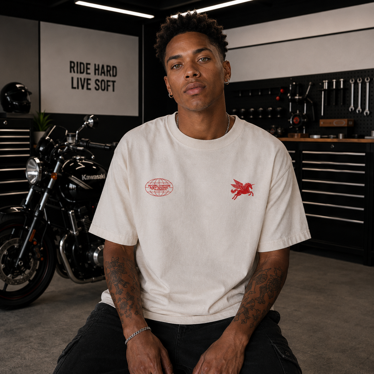LA_LesbianAlumni_GasStation_Tshirt_Lifestyle_Front.png