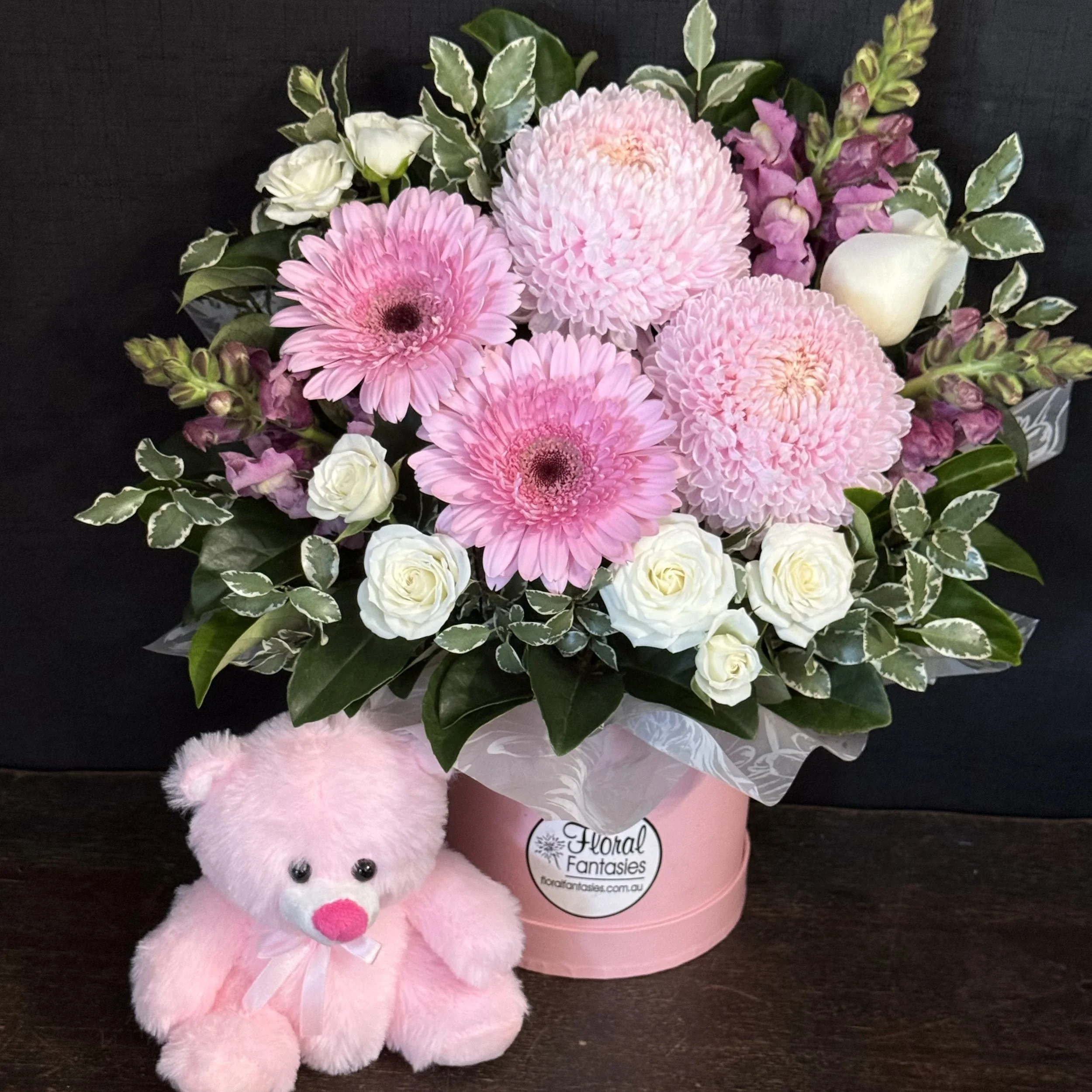 Baby Blooms with Bear