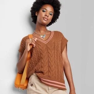 Oversized sweater vest
