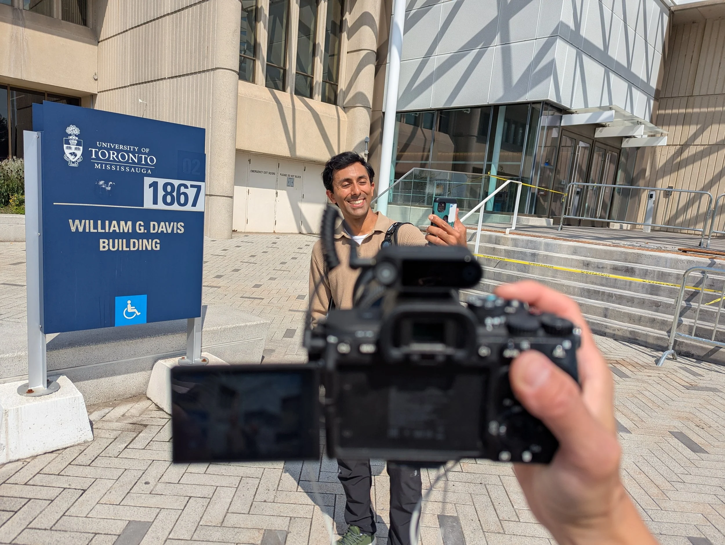 Filming with a Mississauga Councillor Candidate