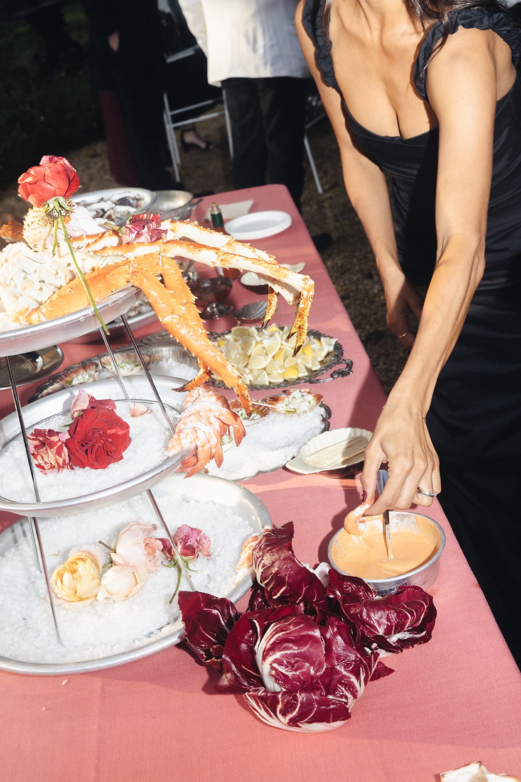 Seafood bar, destination wedding