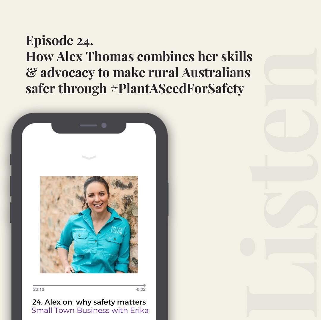 🎙️NEW🎙️Alex from @plantaseedforsafety on why safety matters to her and to rural families.

Rural and remote health and safety is super important but it can be hard to cut through. In this episode, meet Alex Thomas - one woman who is making a differ
