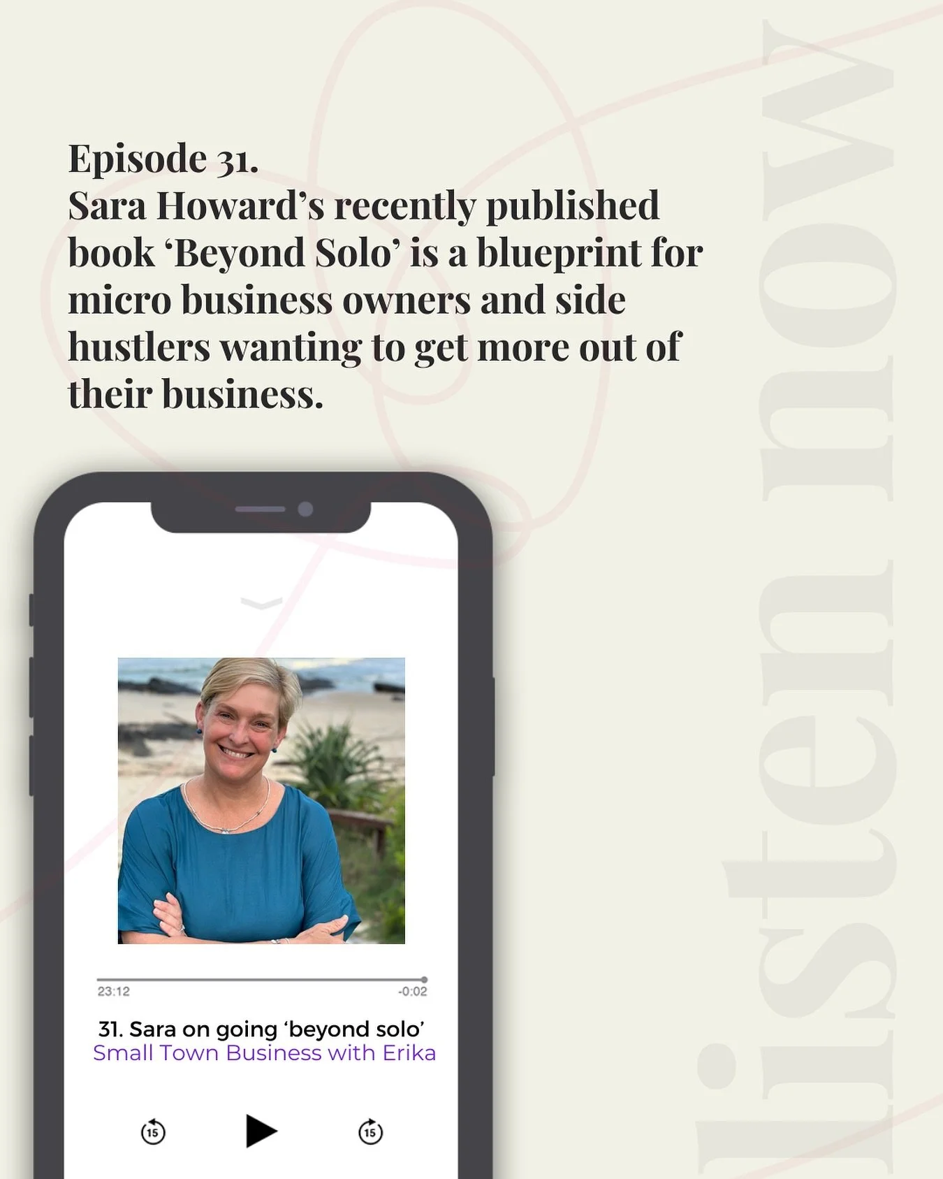 Episode 31 - Sara on &lsquo;beyond solo&rsquo; 🙌
Sara Howard is a copywriter, content marketer, and founder of @writersaus - a copywriting and content agency she spent 18 years growing into the go-to writing team for major corporates and not-for-pro