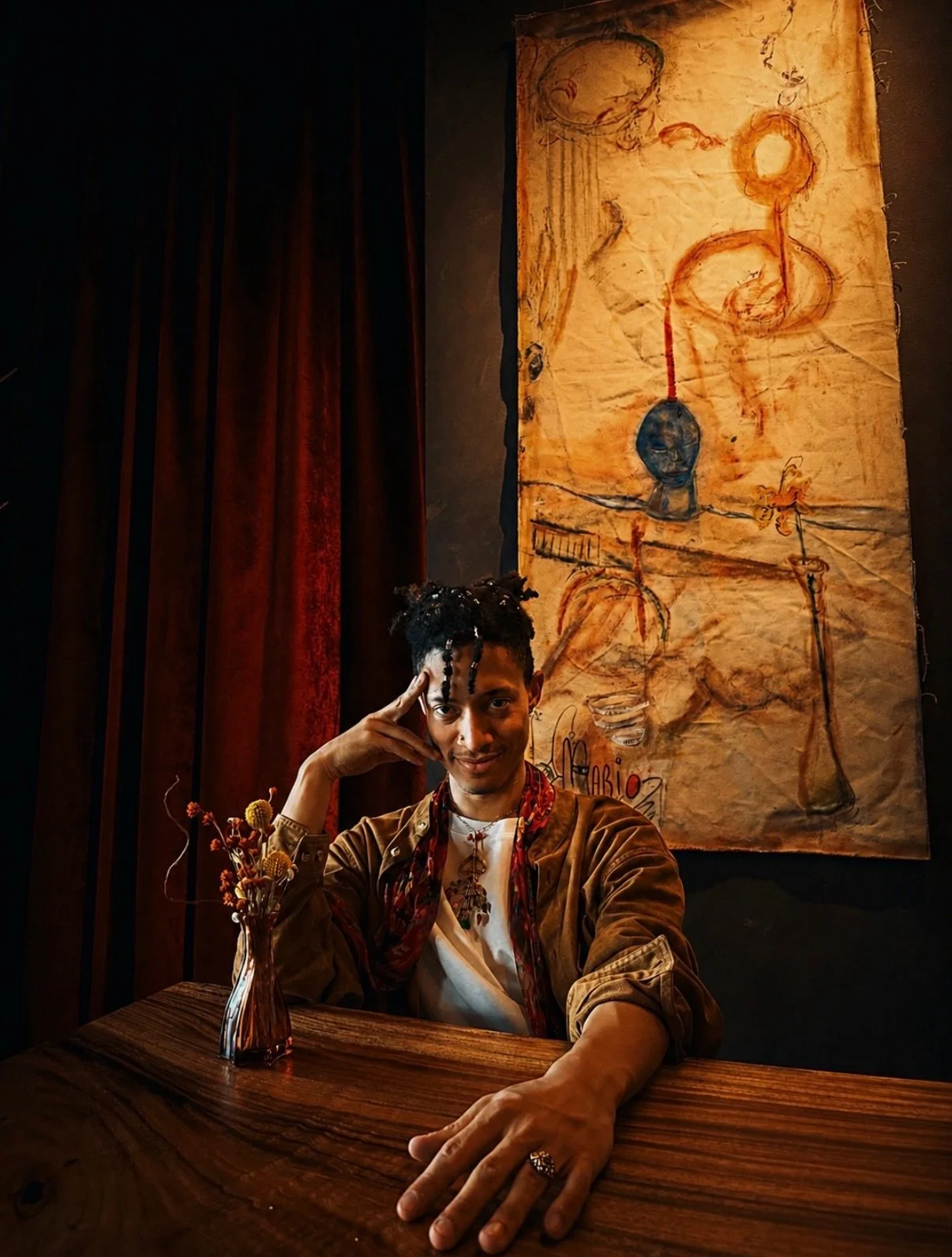 &ldquo;the ritual&rdquo; 
now hanging at @majnoonsea 
based on a ritual 
and yes
available for purchase 

#art #painting #seattle #cocktails #lounge
