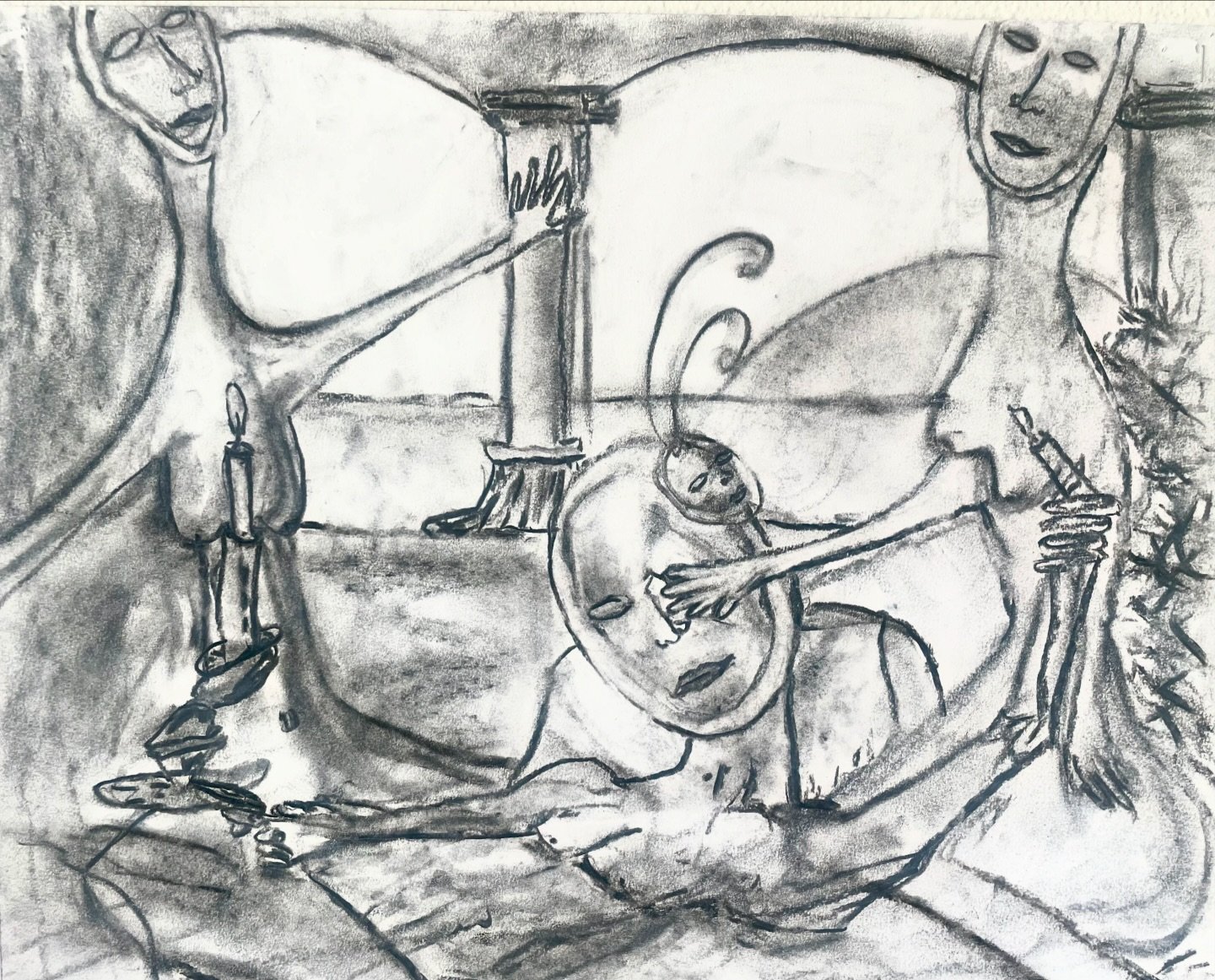picasso study 3 

masks and candles i have enjoyed putting into the forms of classic paintings and reworking them

#art #drawing #charcoal #romance #sex