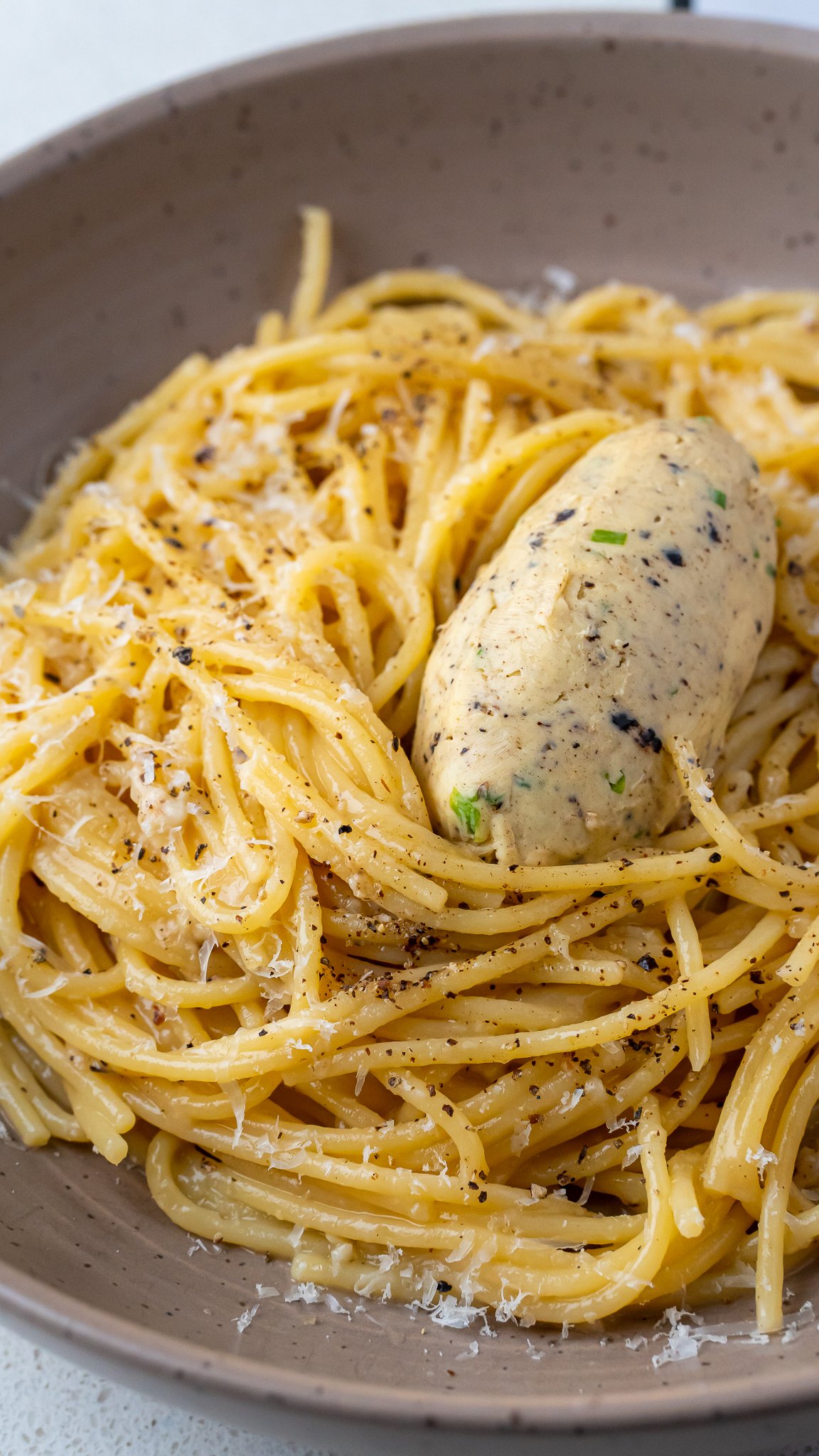 Creamy Black Garlic Spaghetti