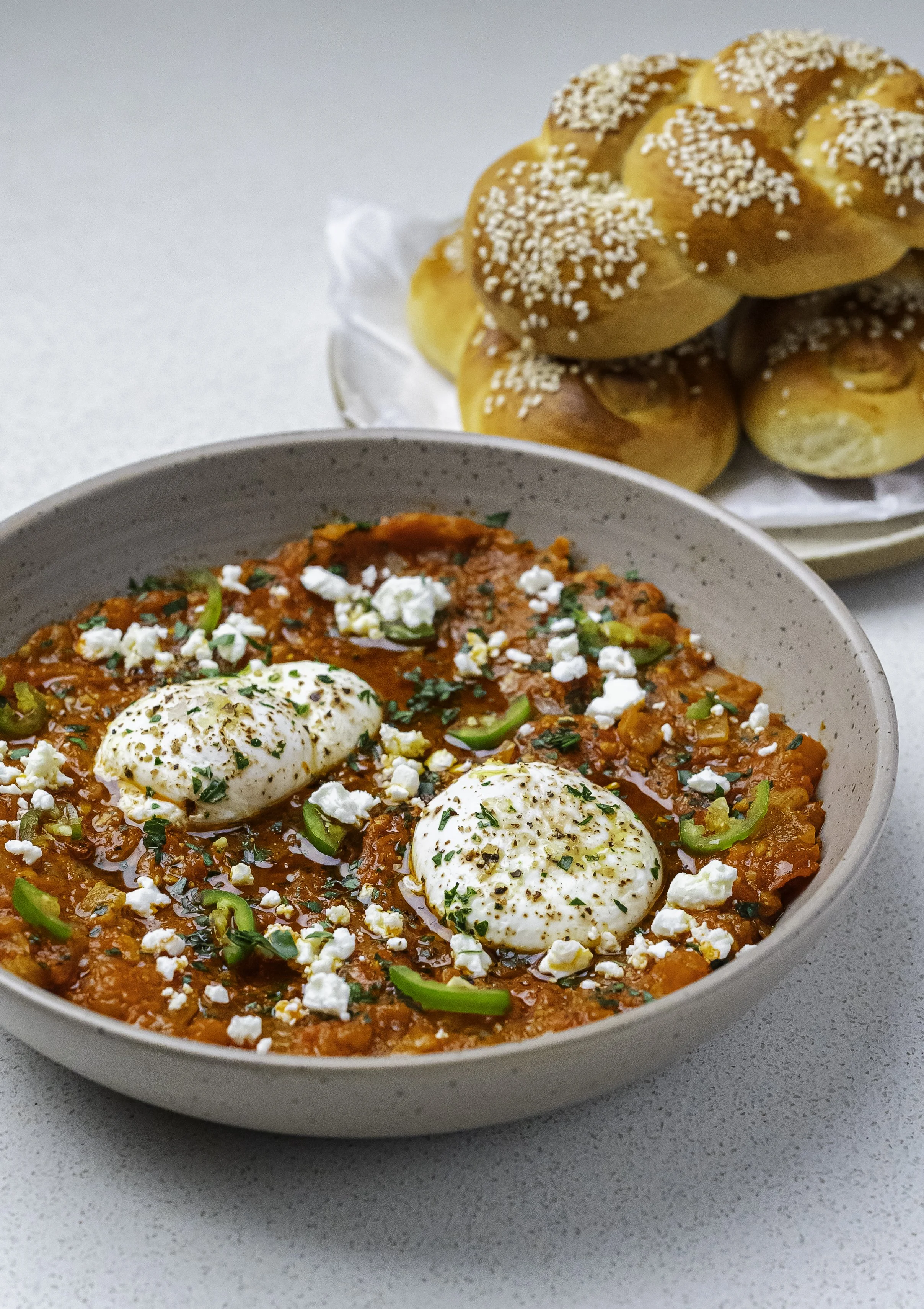 Shakshuka &amp; Mini Challah Bread