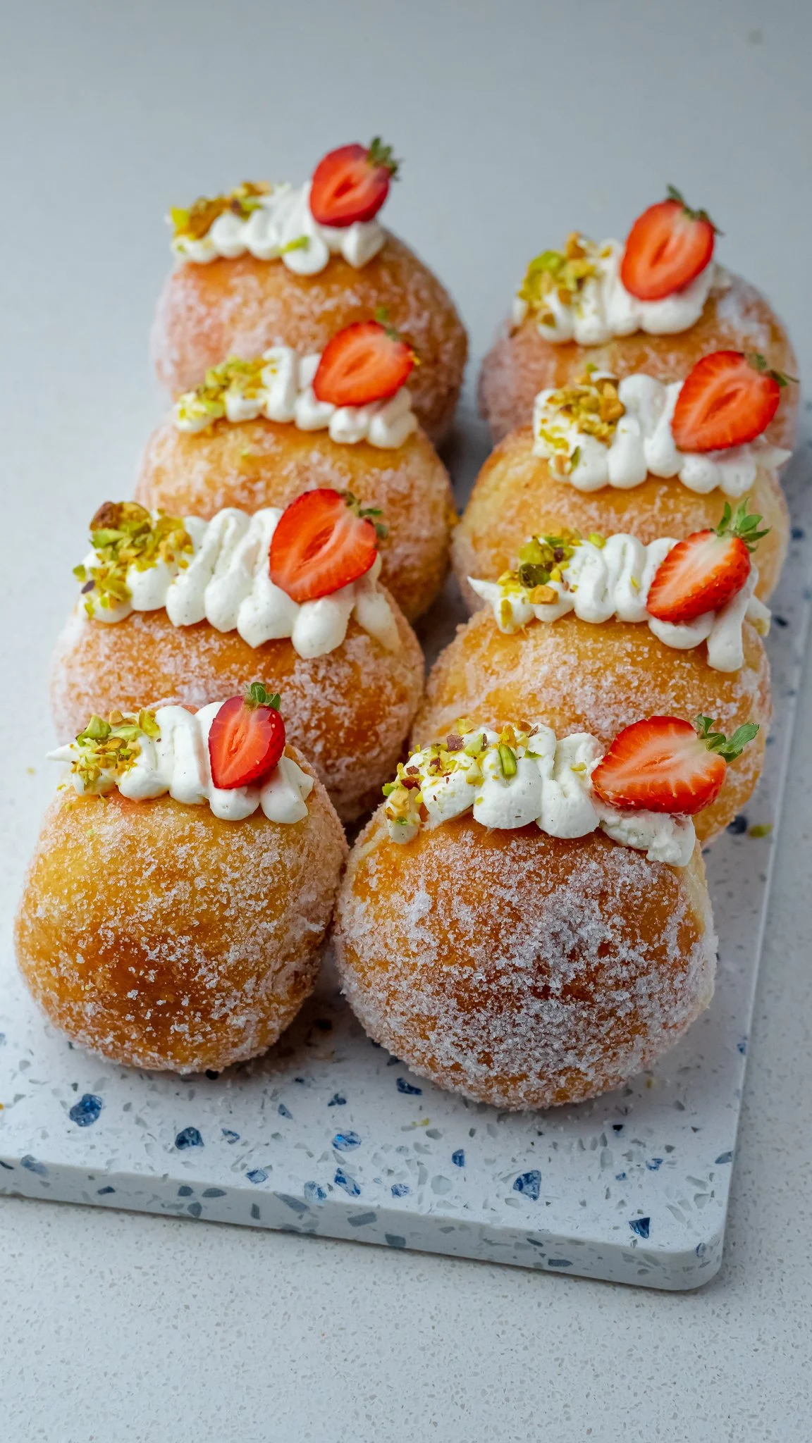 Strawberry Pistachio Donuts — Bread Bake Beyond