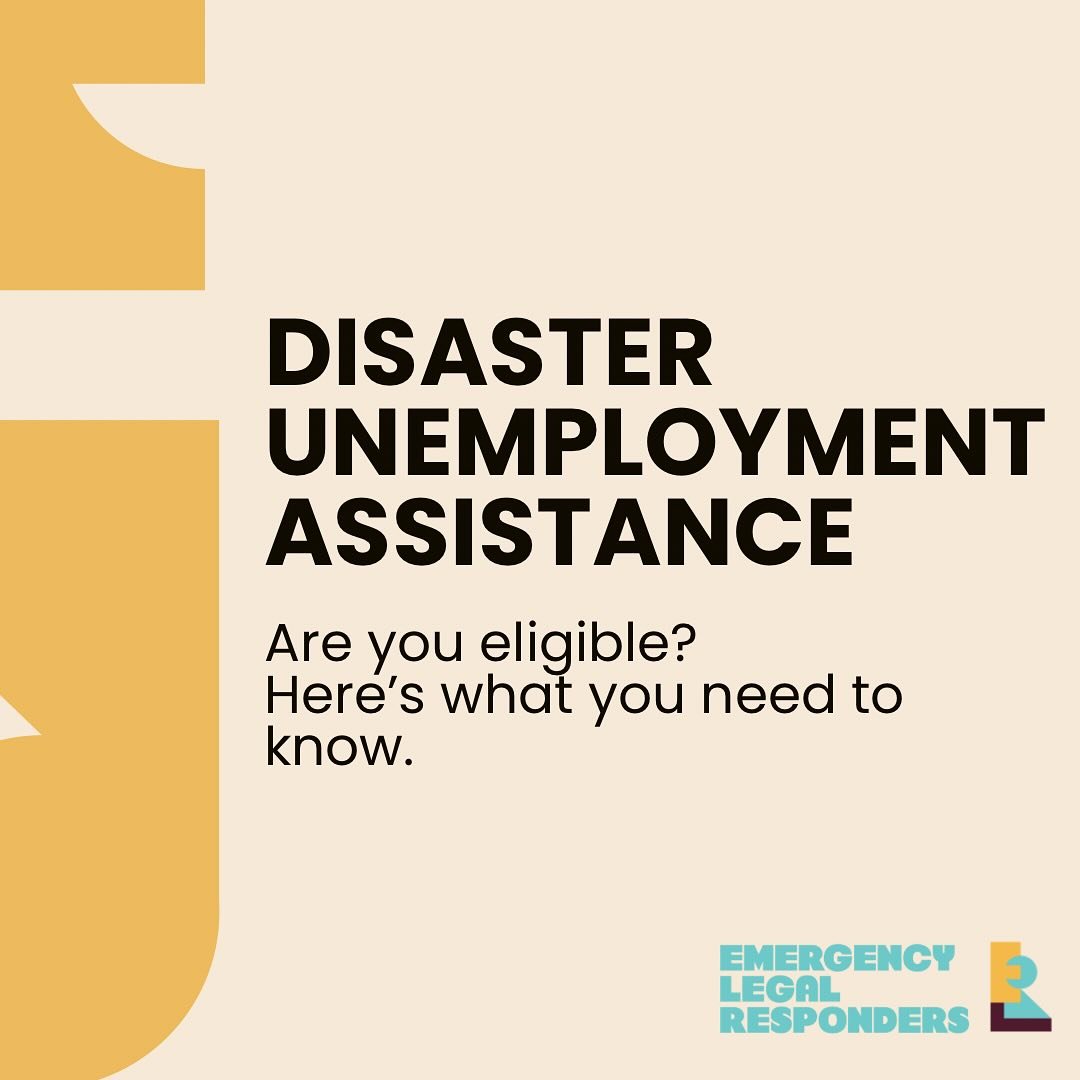 Have questions about Disaster Unemployment Assistance? Check out this slide set for information on eligibility, benefit amounts you can receive, and how to apply!

#disaster #hurricanehelene #hurricanemilton #disasterrelief