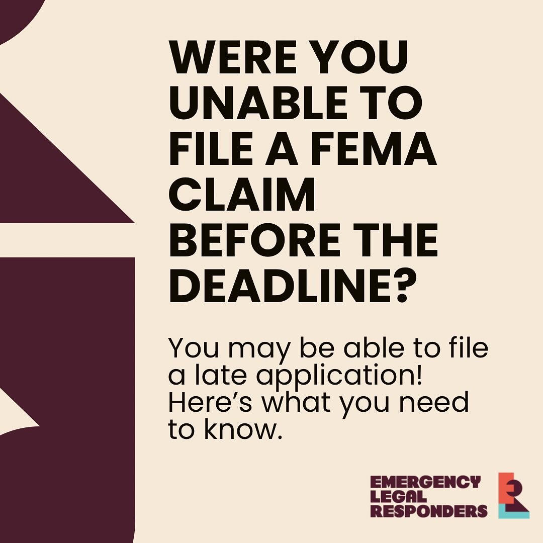 Are you a disaster survivor that missed the FEMA claim deadline? You may be able to file a late application! FEMA updated their late application policy in March, 2024 and it is now supposed to be easier to file late. Check out what you need to know a