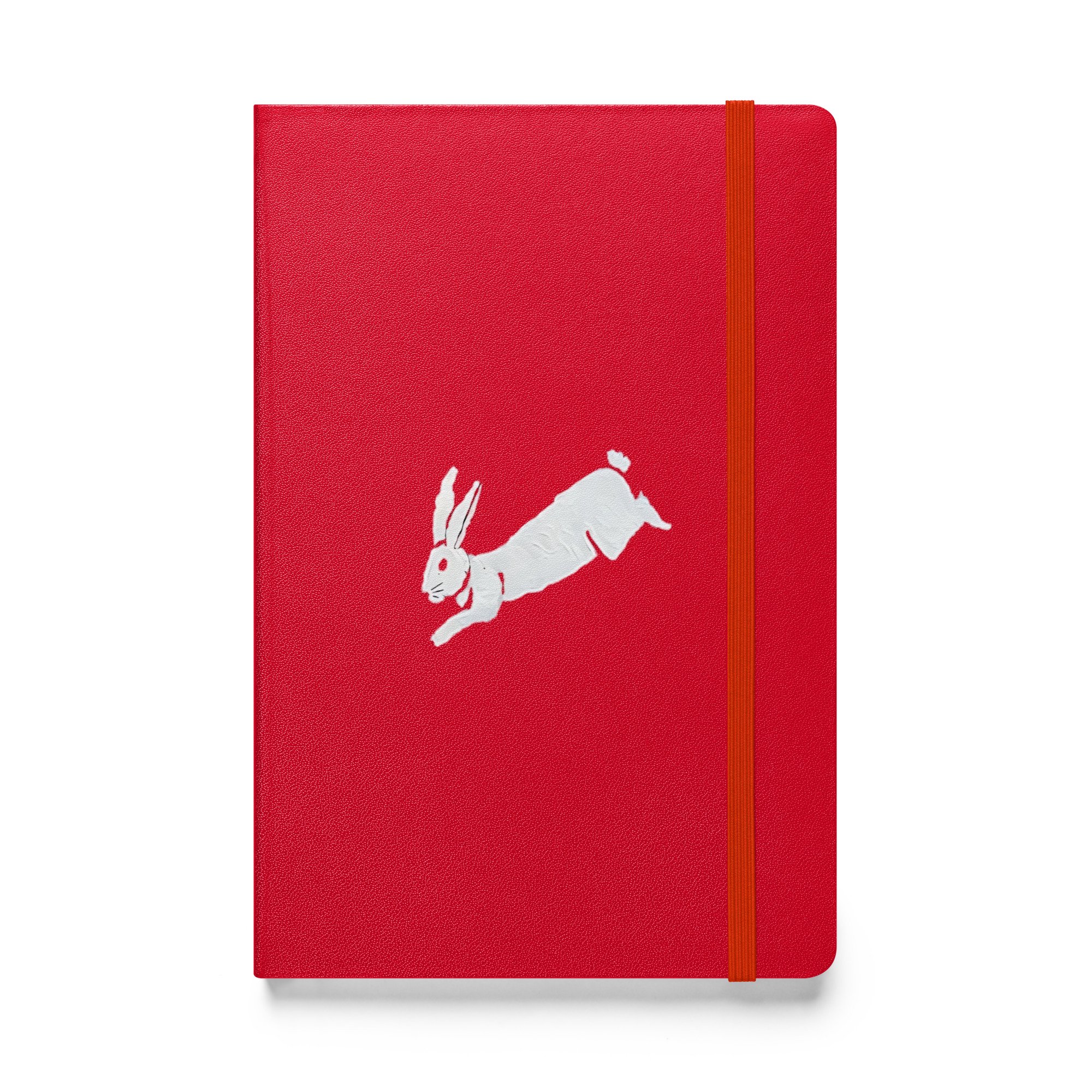 Hardcover bound notebook with THE WHITE RABBIT