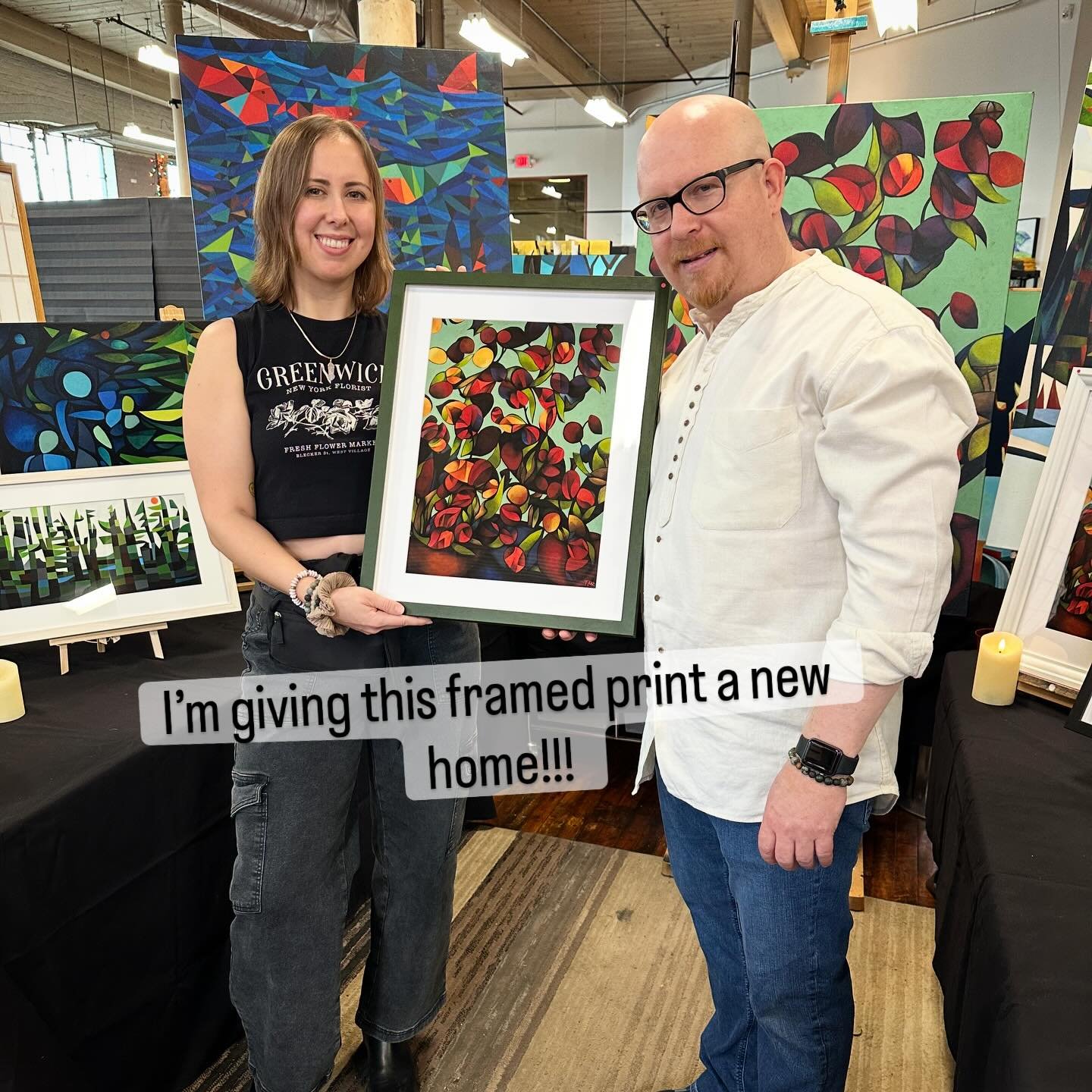 Meet Tim Kaz, one of the talented artists here in our shared studio space. I just bought this BEAUTIFUL framed print of my favourite painting of his and I can&rsquo;t wait to hang it in my yoga studio. 

From his artist bio, Tim writes his &ldquo;pas