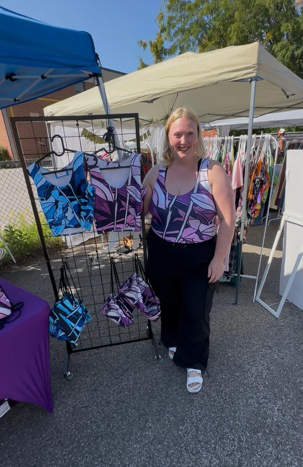 christy wearing purple crop top.jpeg