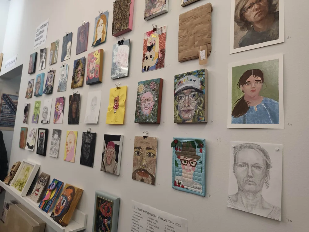 Mixed media self portrait show