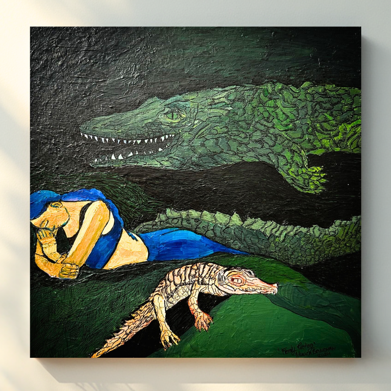 Fiercely Resting, original painting by Monica Brinkman