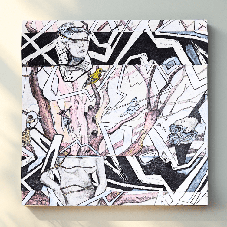 The Feminist, original painting by Monica Brinkman