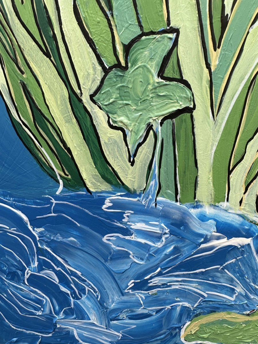 Green Tropical Plant Acrylic Painting.jpeg