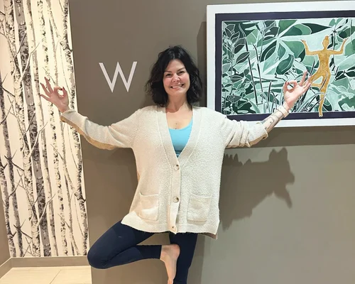 Tara Hansen, art collector and yoga studio owner
