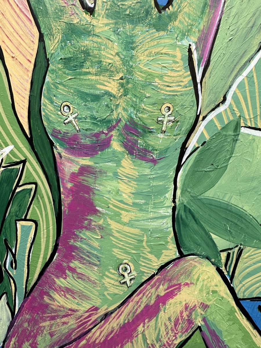 Green Acrylic Painting Feminist Art.jpeg