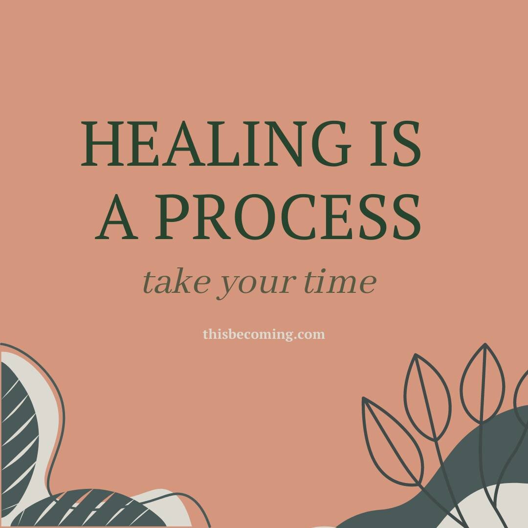 Healing is a process. Take your time!

 #thisbecomingcounseling #counseling #therapistsofinstagram #instatherapist #mentalhealth #mentalhealthawareness #mentalhealthmatters #mentalhealthreminders #mentalhealthjourney