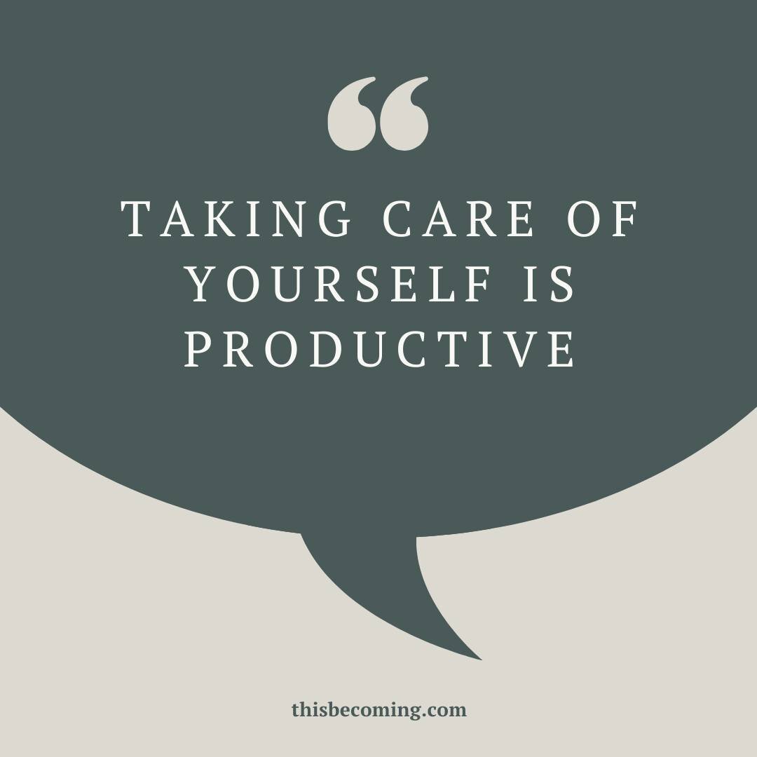 Taking care of yourself is productive! 

#thisbecomingcounseling #counseling #therapistsofinstagram #instatherapist #mentalhealth #mentalhealthawareness #mentalhealthmatters #productivity #selfcare #selfcompassion