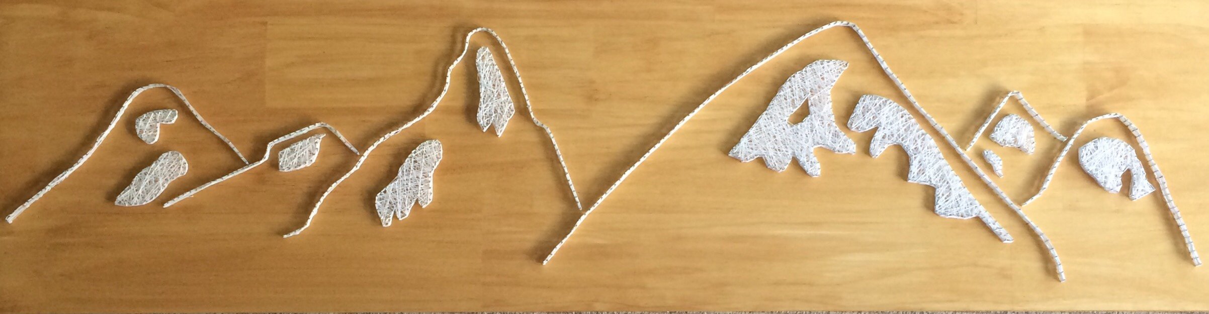 Mountain string art