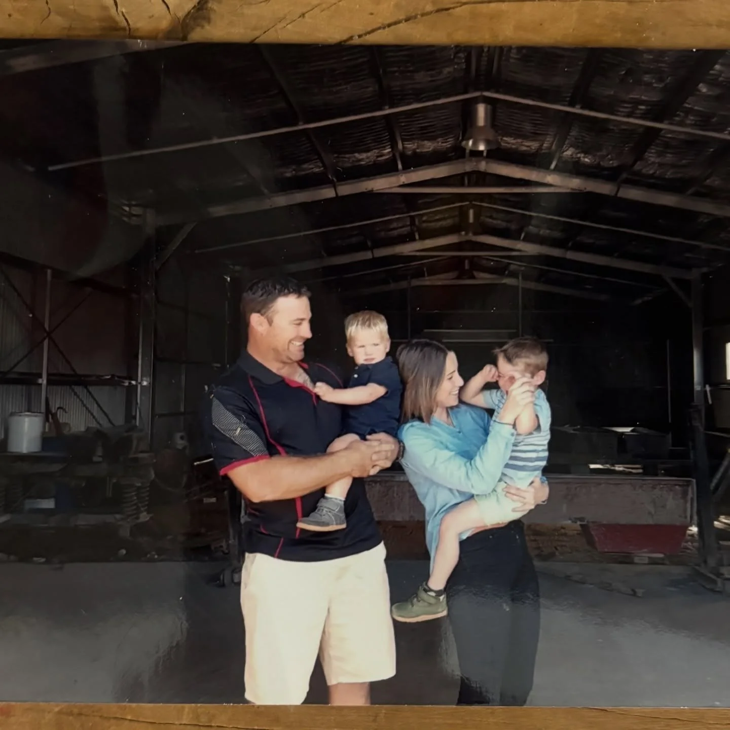 I did a major clean out of cupboards today and found this little gem of a photo. Nearly 10 years ago, we were brand new business owners, in our late 20&rsquo;s (give or take) with two little boys and no business sense. 

Small business, what a ride!