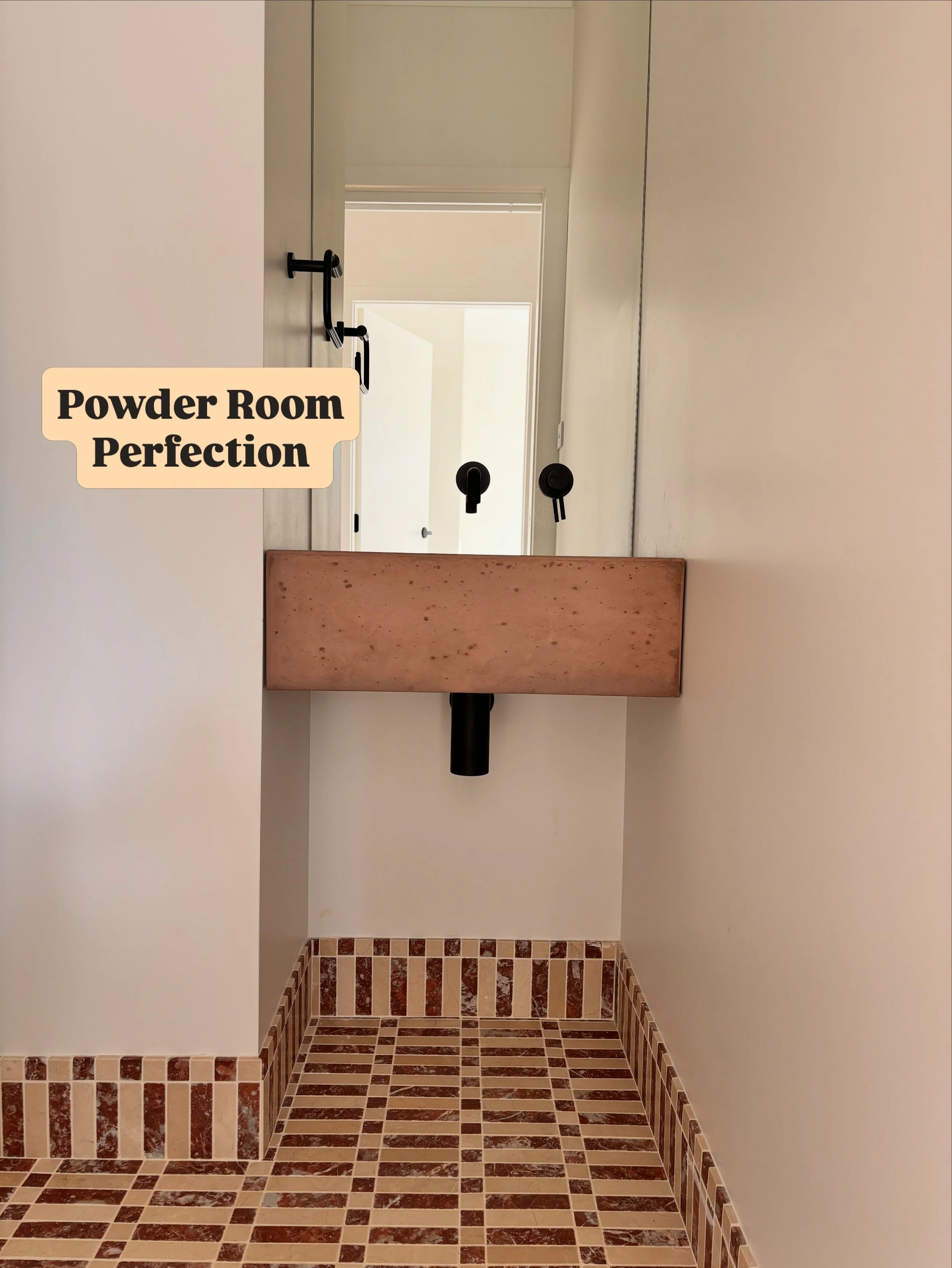 The Perfect Powder Room

We adjusted our Burgundy colour ever so slightly to create this custom shade, and we couldn&rsquo;t love the result more. We love the layout, the material selections, the tones and the homeowners.  Every detail in this powder
