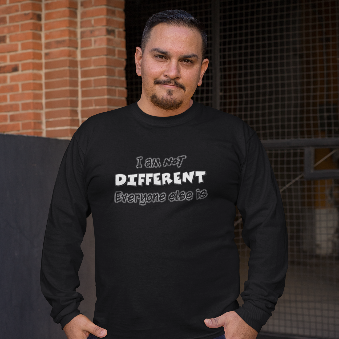 AO I'm Not Different Mockup-LS Shirt.png