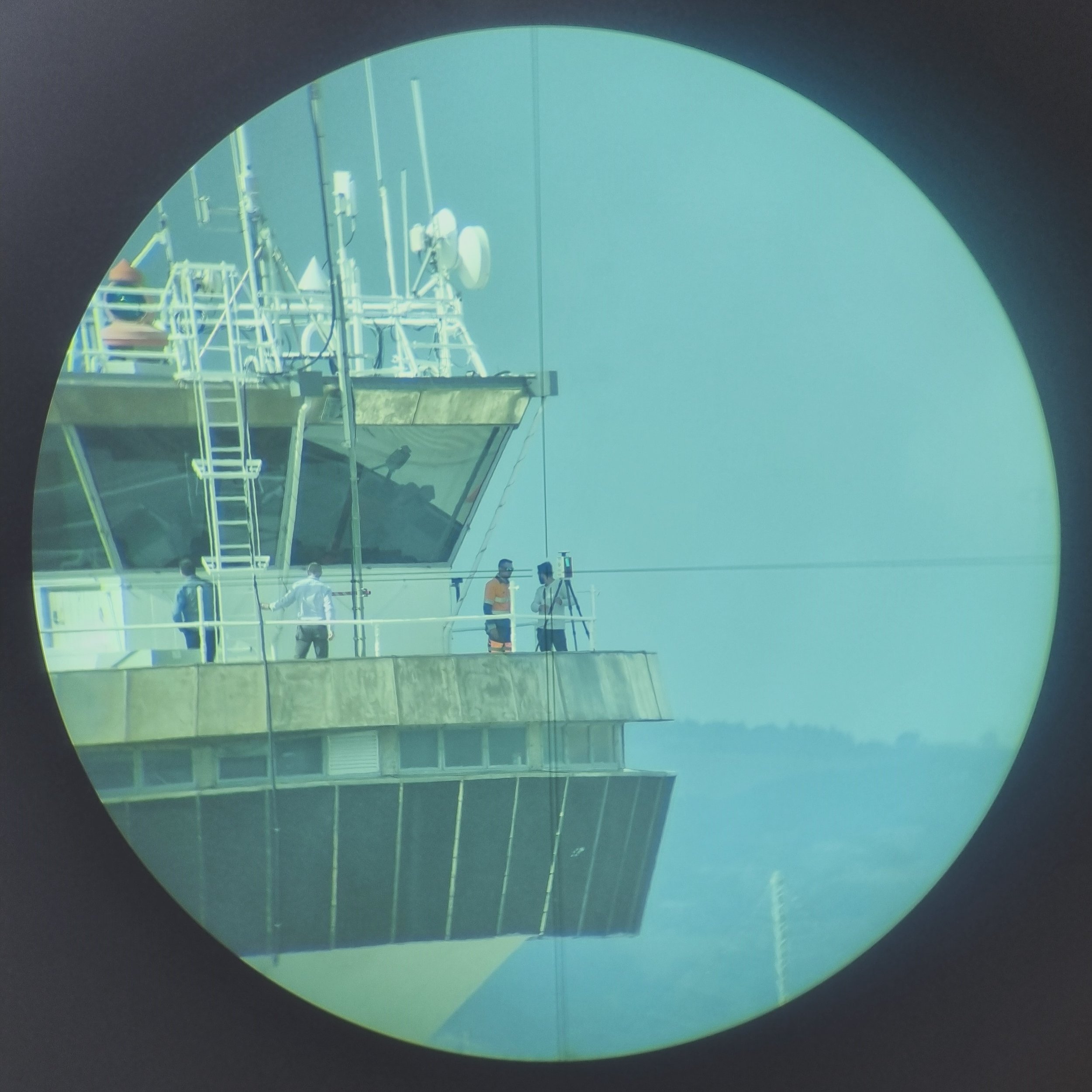 It&rsquo;s not every day you come across an image like this. The VZ-600i spotted through the scope on an Airport control tower in New Zealand. Operated by the best at @surveyworx 🇳🇿