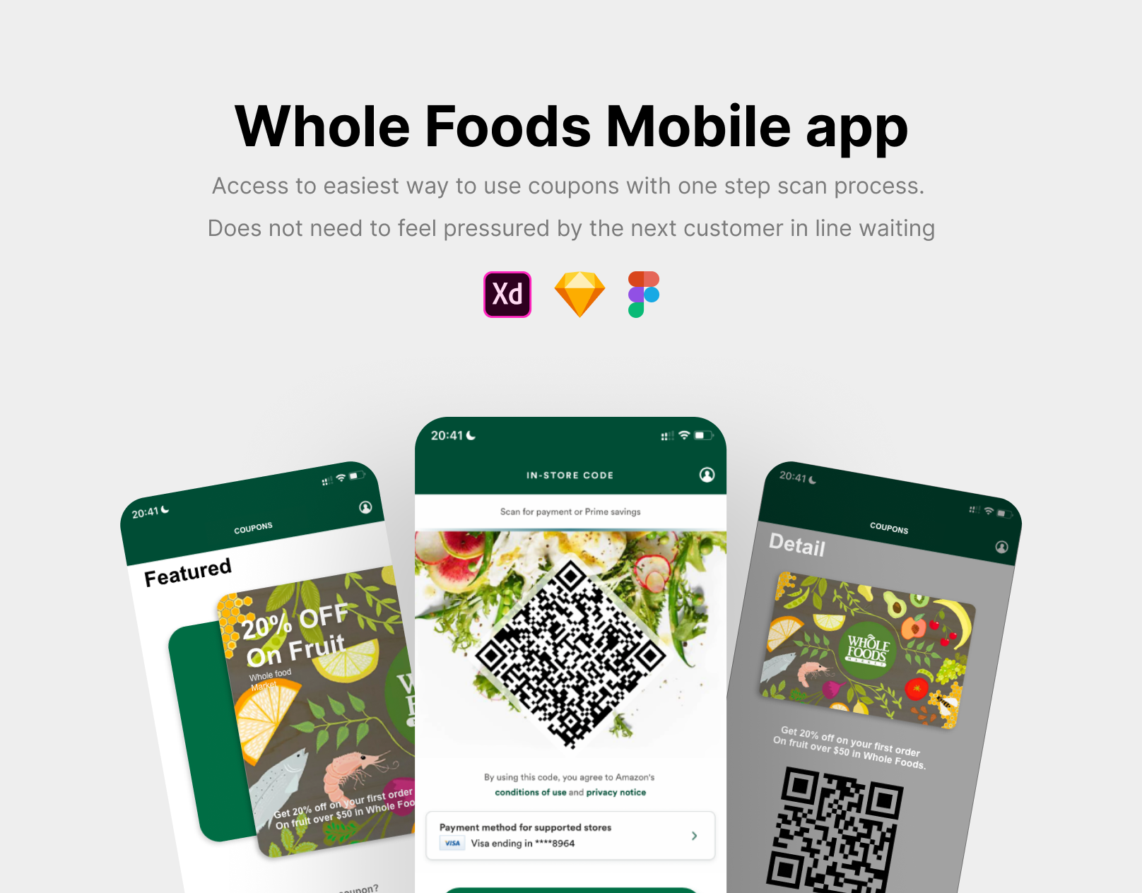 Whole Foods APP (UI/UX) — Yuxuan Wang