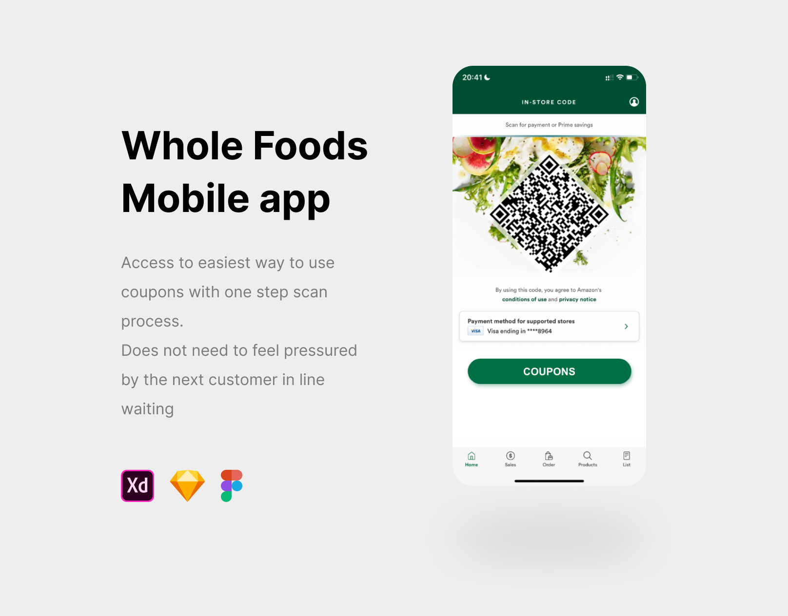 Whole Foods APP (UI/UX) — Yuxuan Wang