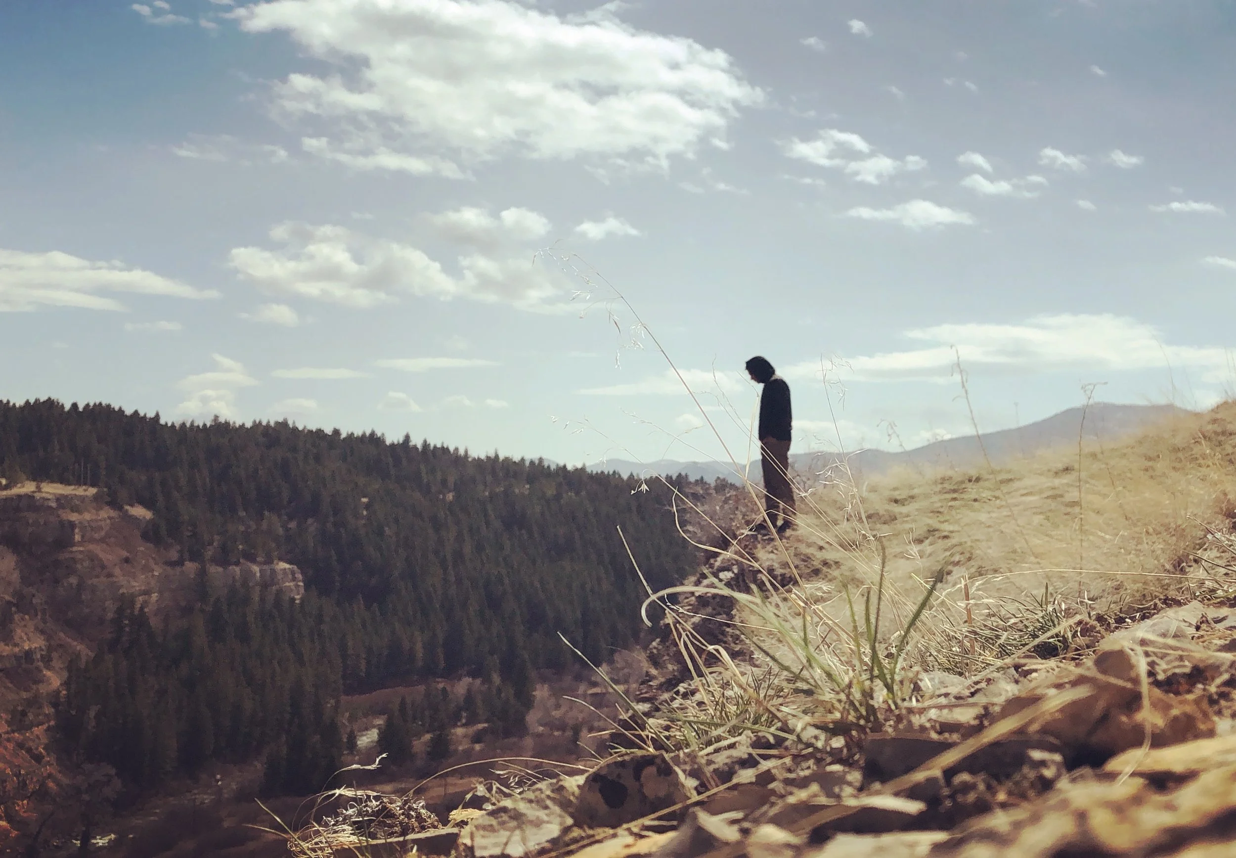 Outside, looking in.