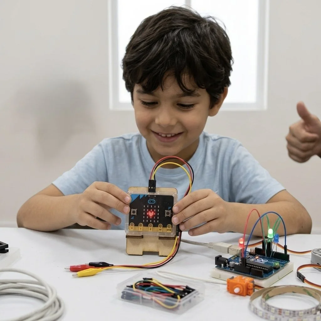 Mechatronics (Ages 10+) Build smart inventions with micro:bit and Kids Uno boards.