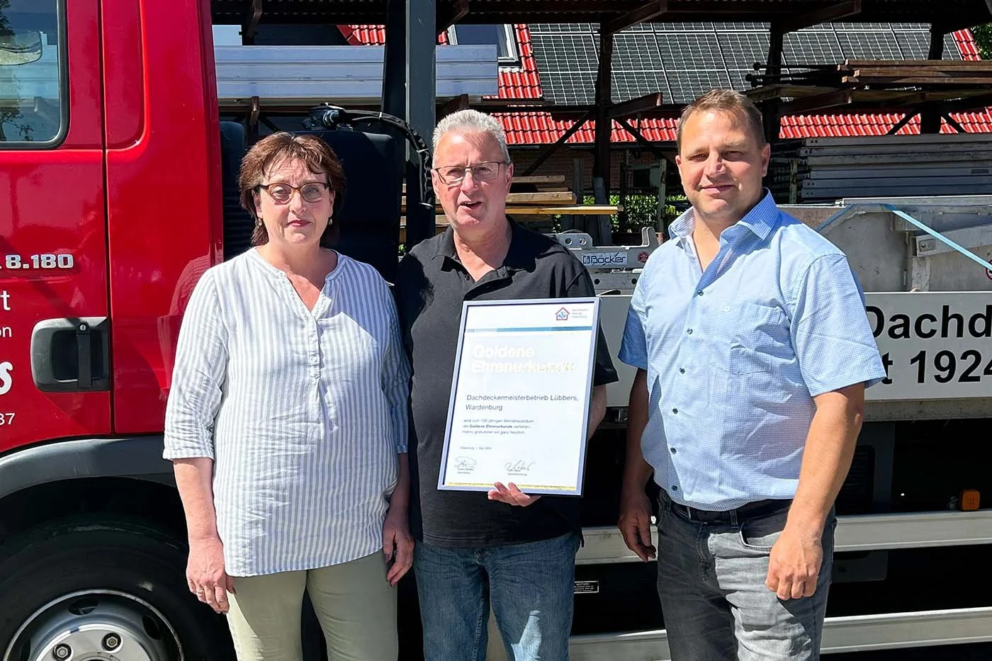 Dachdeckermeisterbetrieb G. Lübbers feiert 100 Jahre