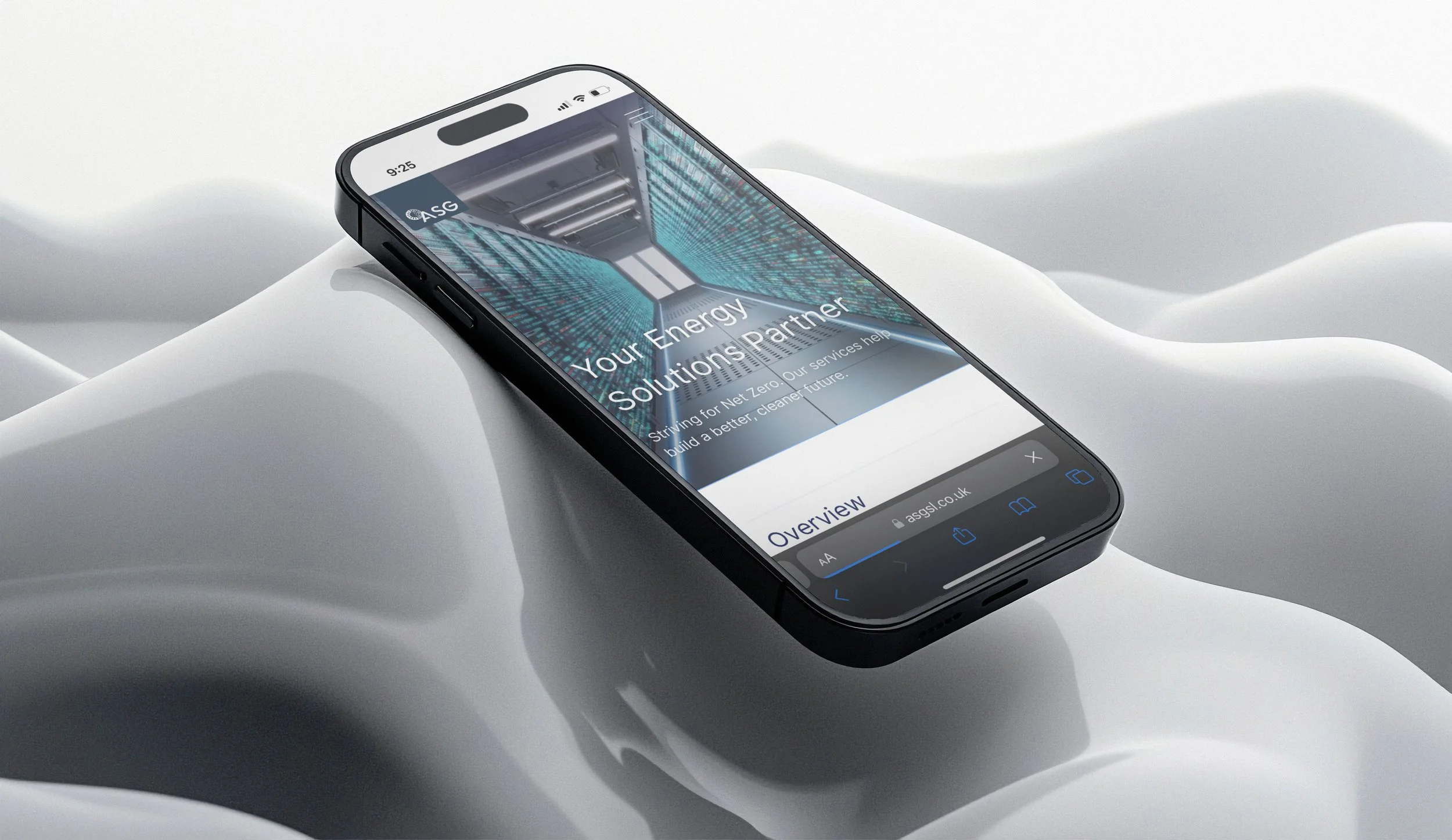 mobile responsive website for ASG in Essex