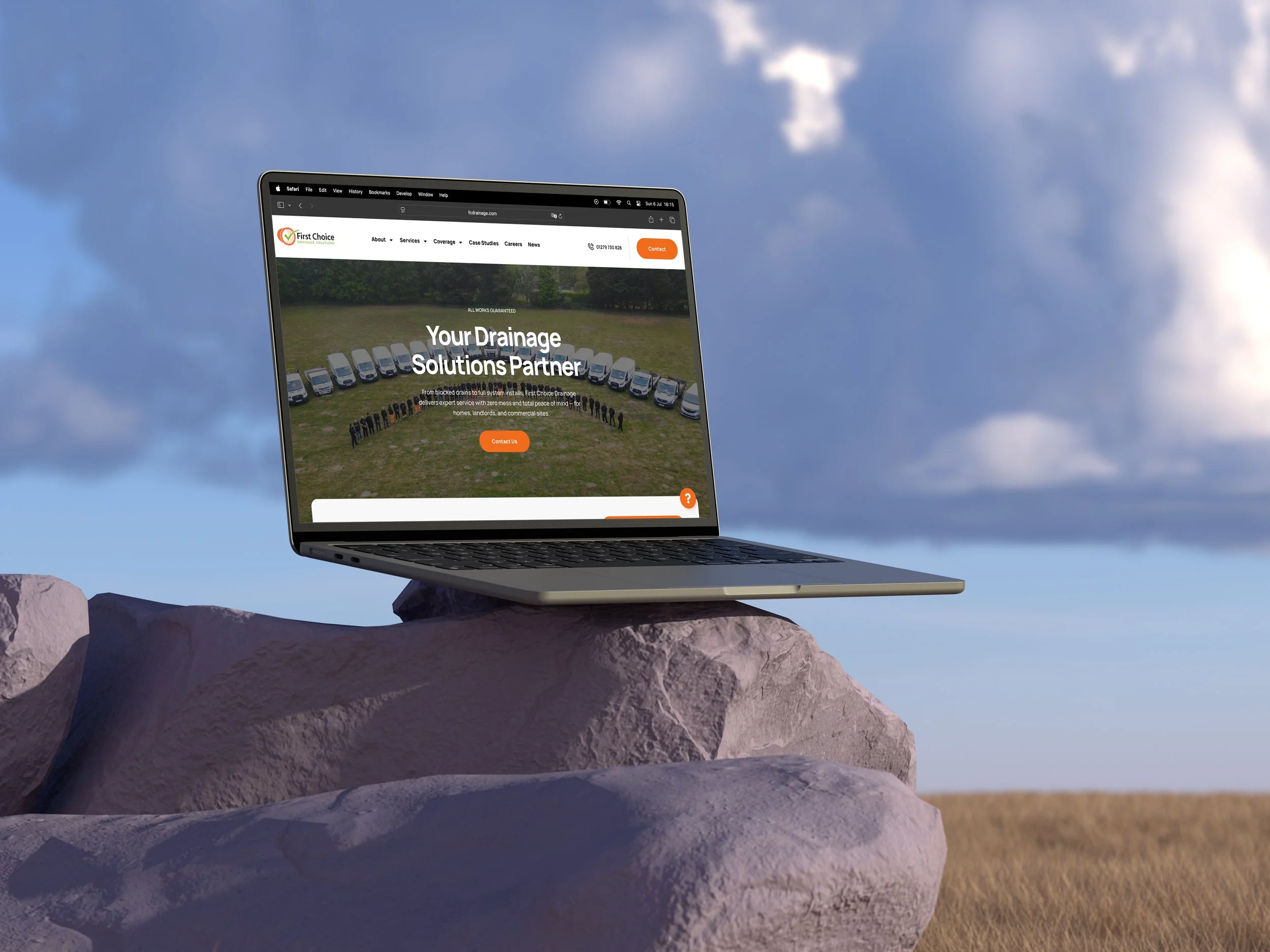 wordpress website for First choice Drainage Solutions in Essex