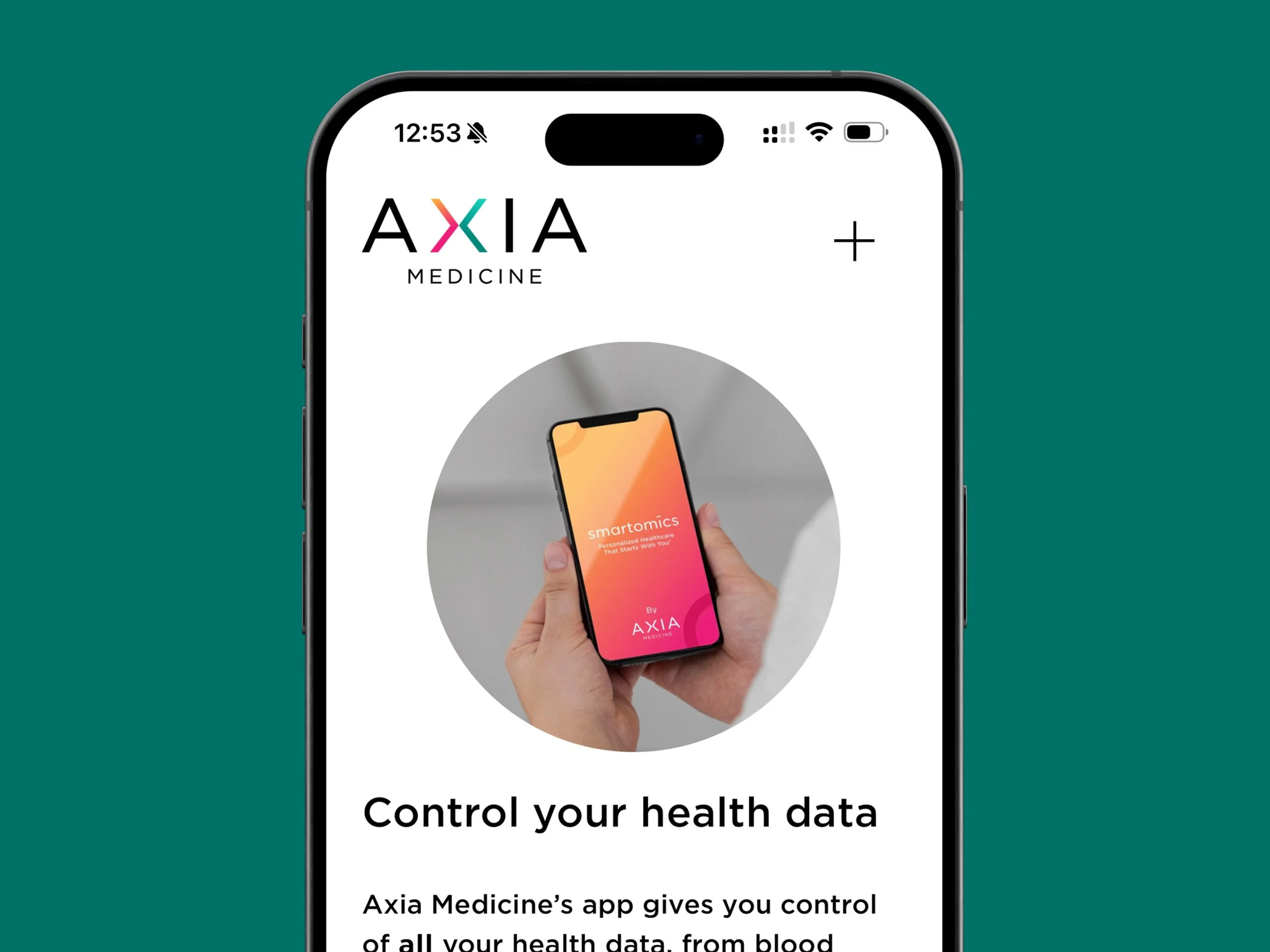mobile responsive website design for Axia Medicine in London
