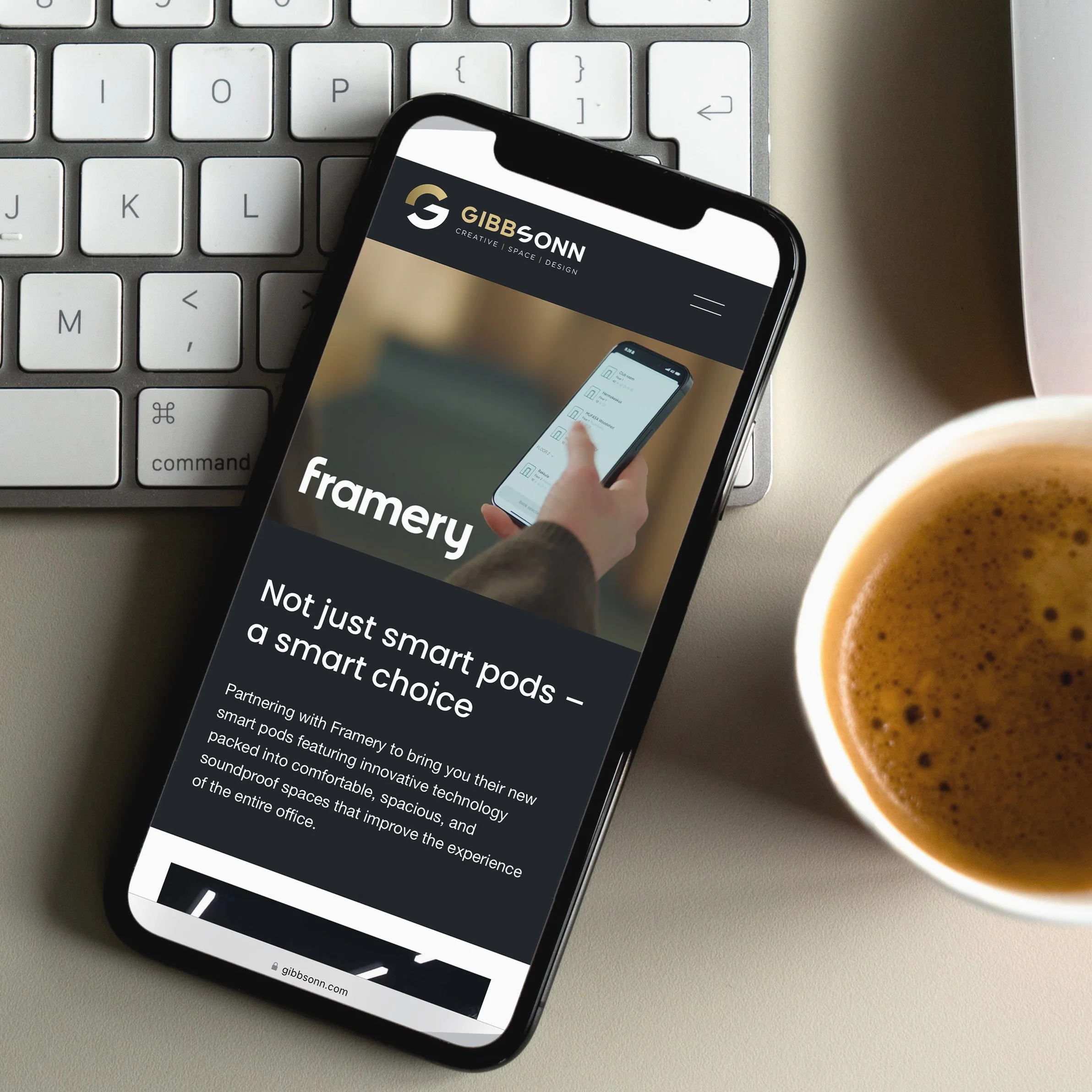 mobile responsive website design for Gibbsonn in Hertfordshire