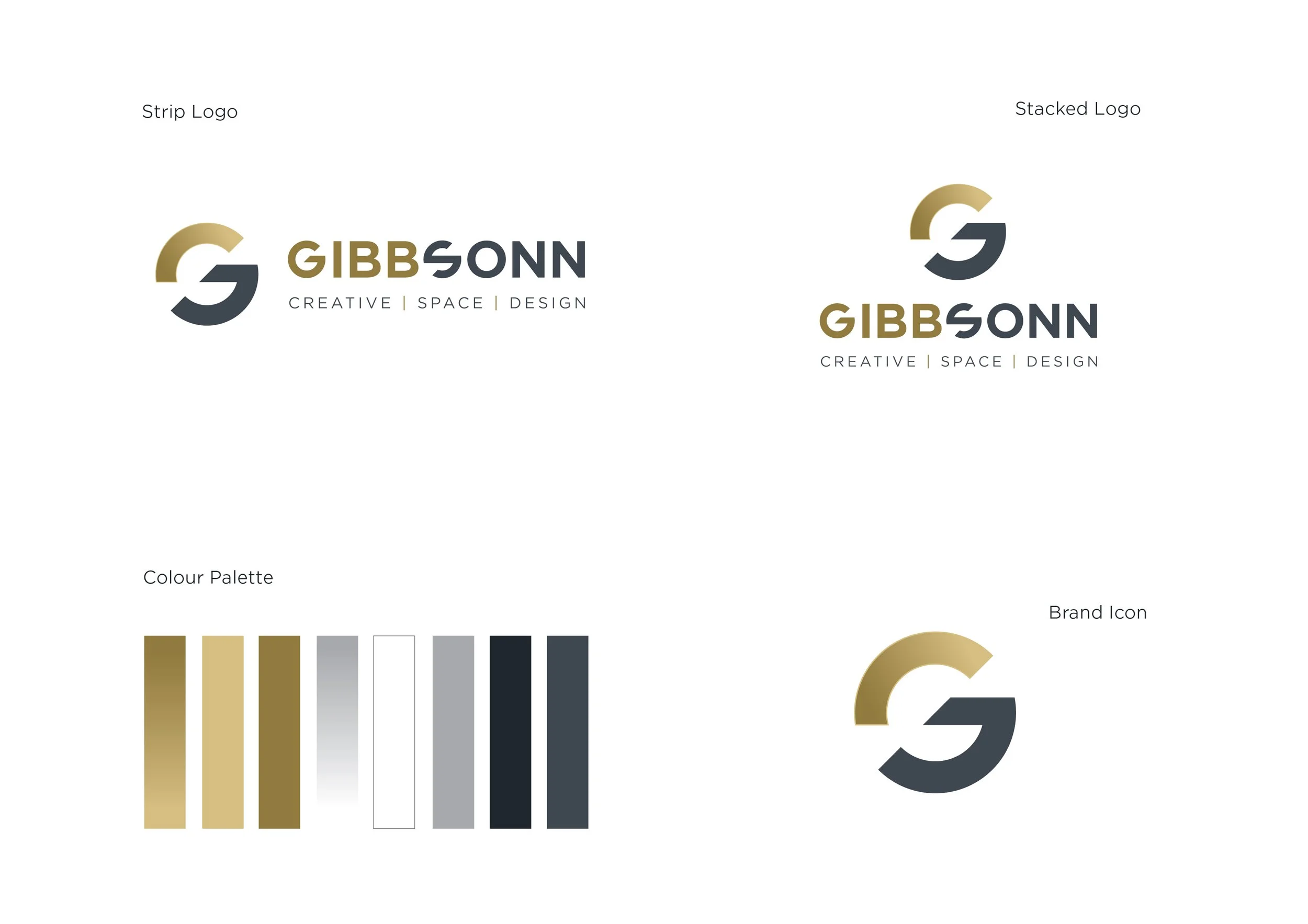 brand guidelines for Gibbsonn in Hertfordshire